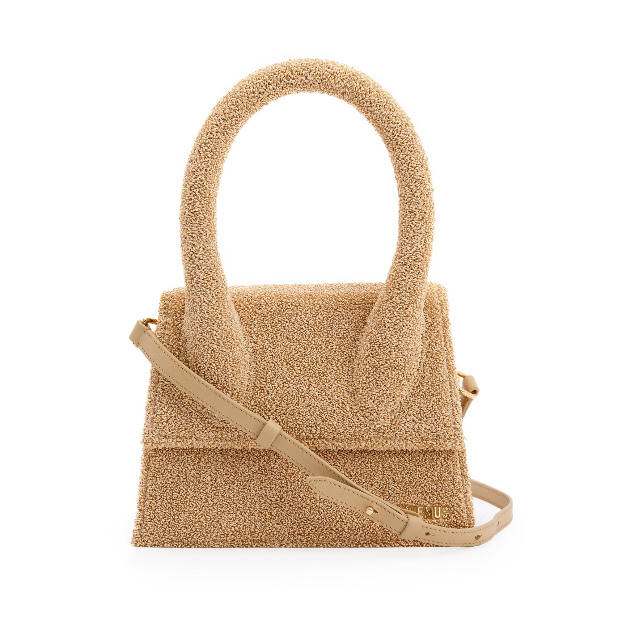 Jacquemus Raffia Le Grand Chiquito Handle Bag w/ Strap