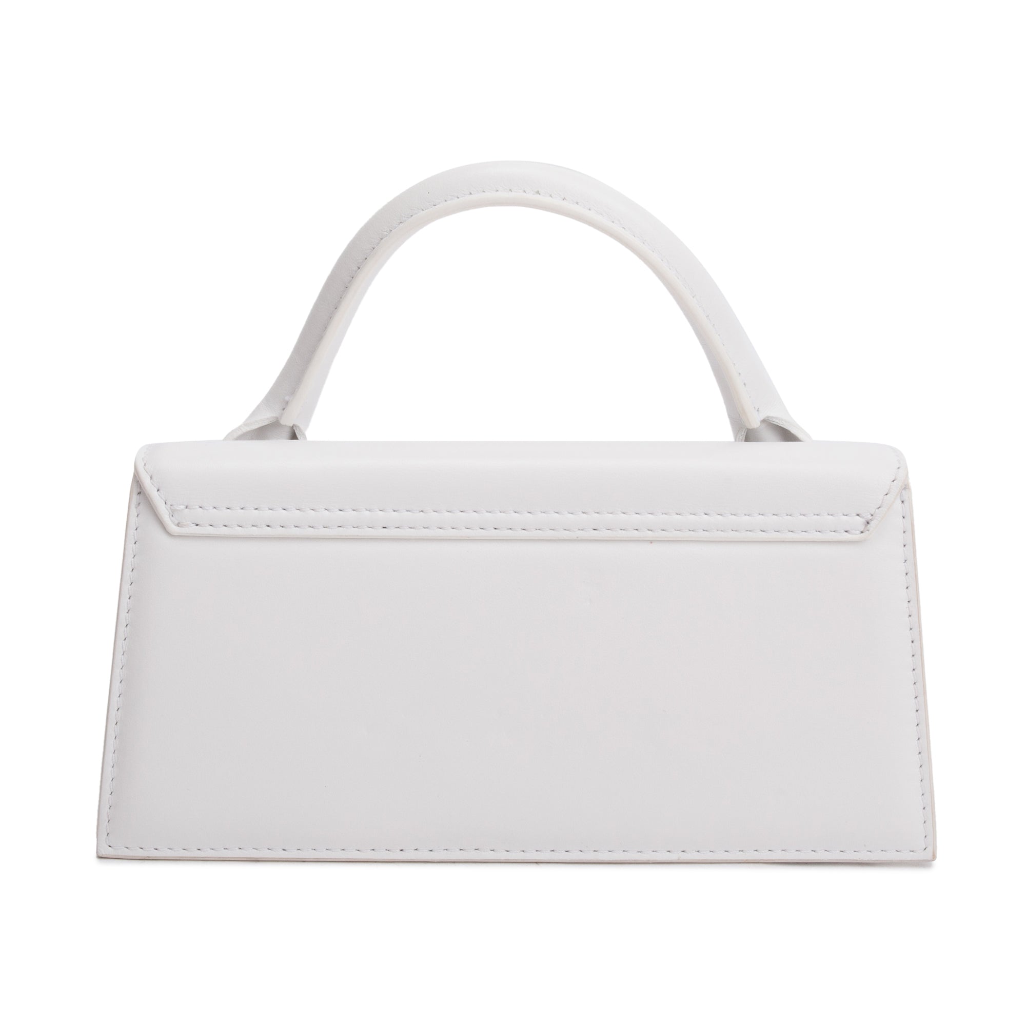 Jacquemus White Leather Le Chiquito Long Handle Bag