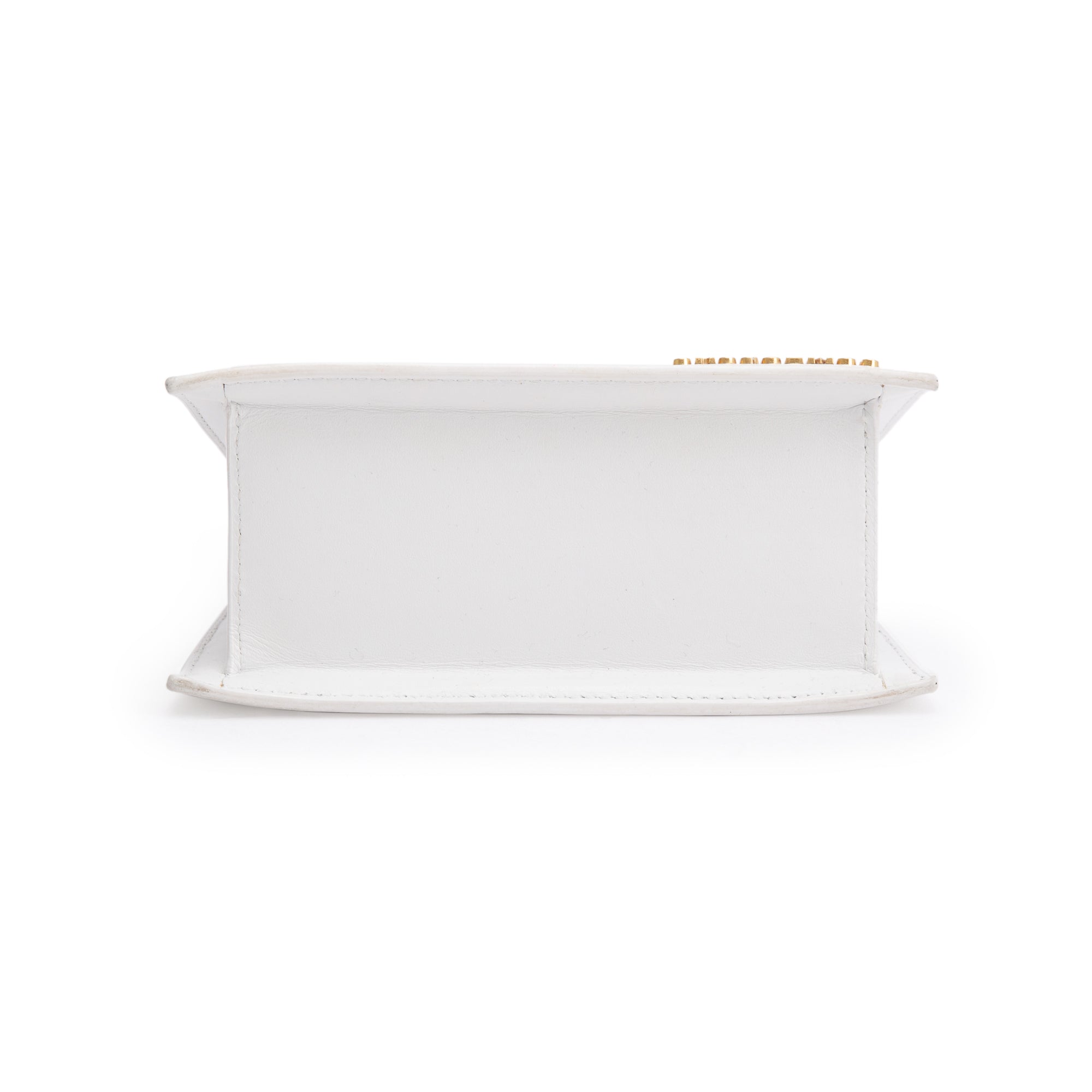 Jacquemus White Leather Le Chiquito Moyen Bag