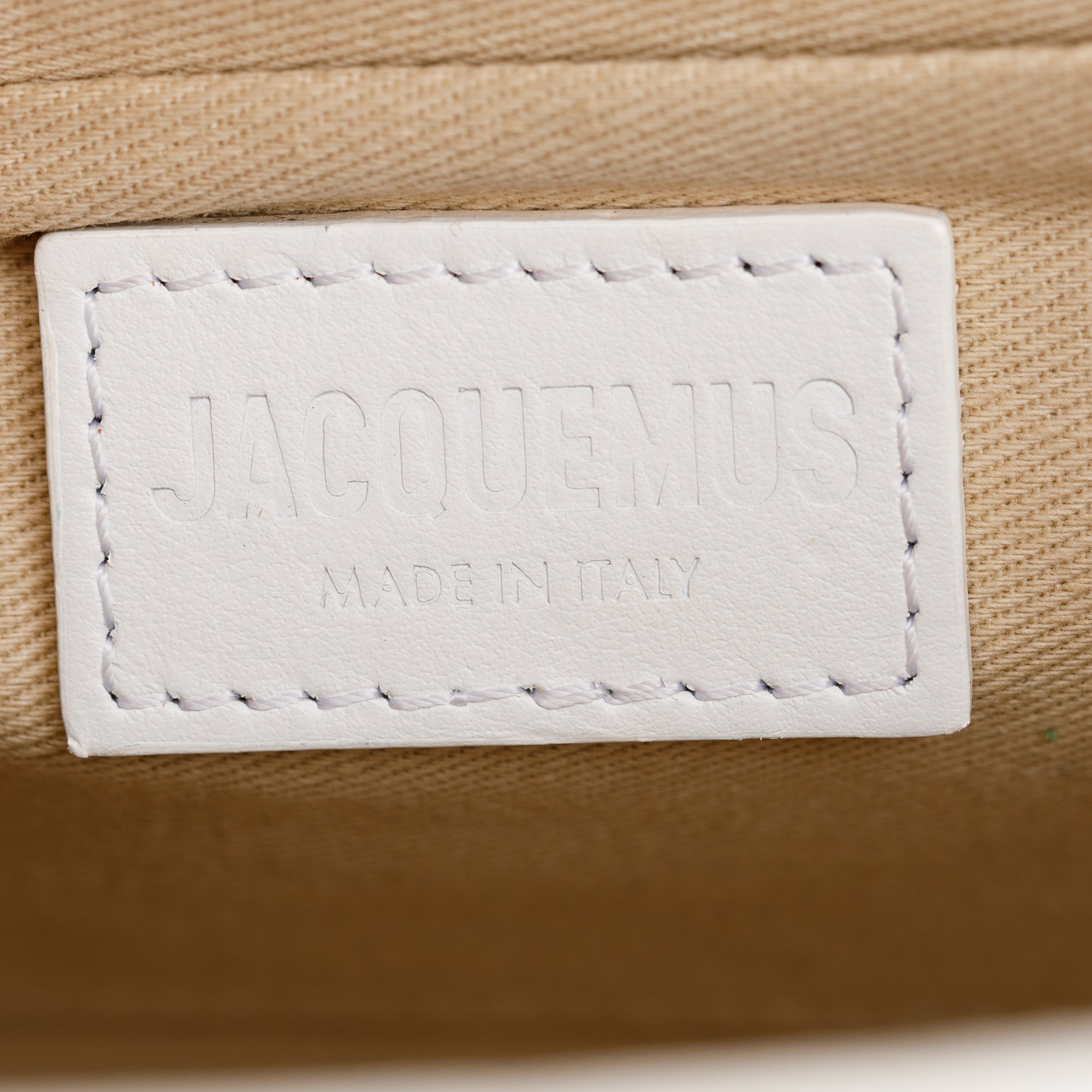 Jacquemus White Leather Le Grand Chiquito Moyen Bag