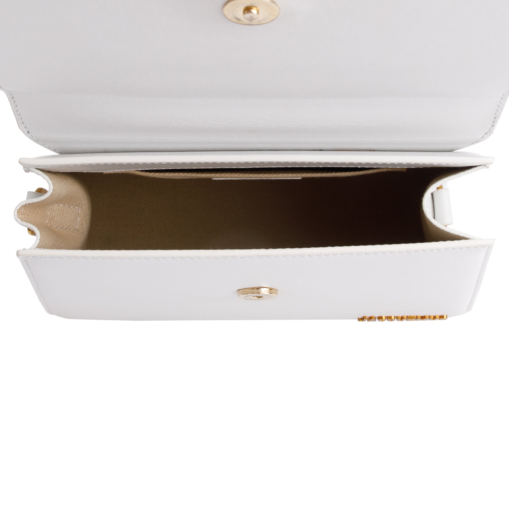 Jacquemus White Leather Le Grand Chiquito Moyen Bag