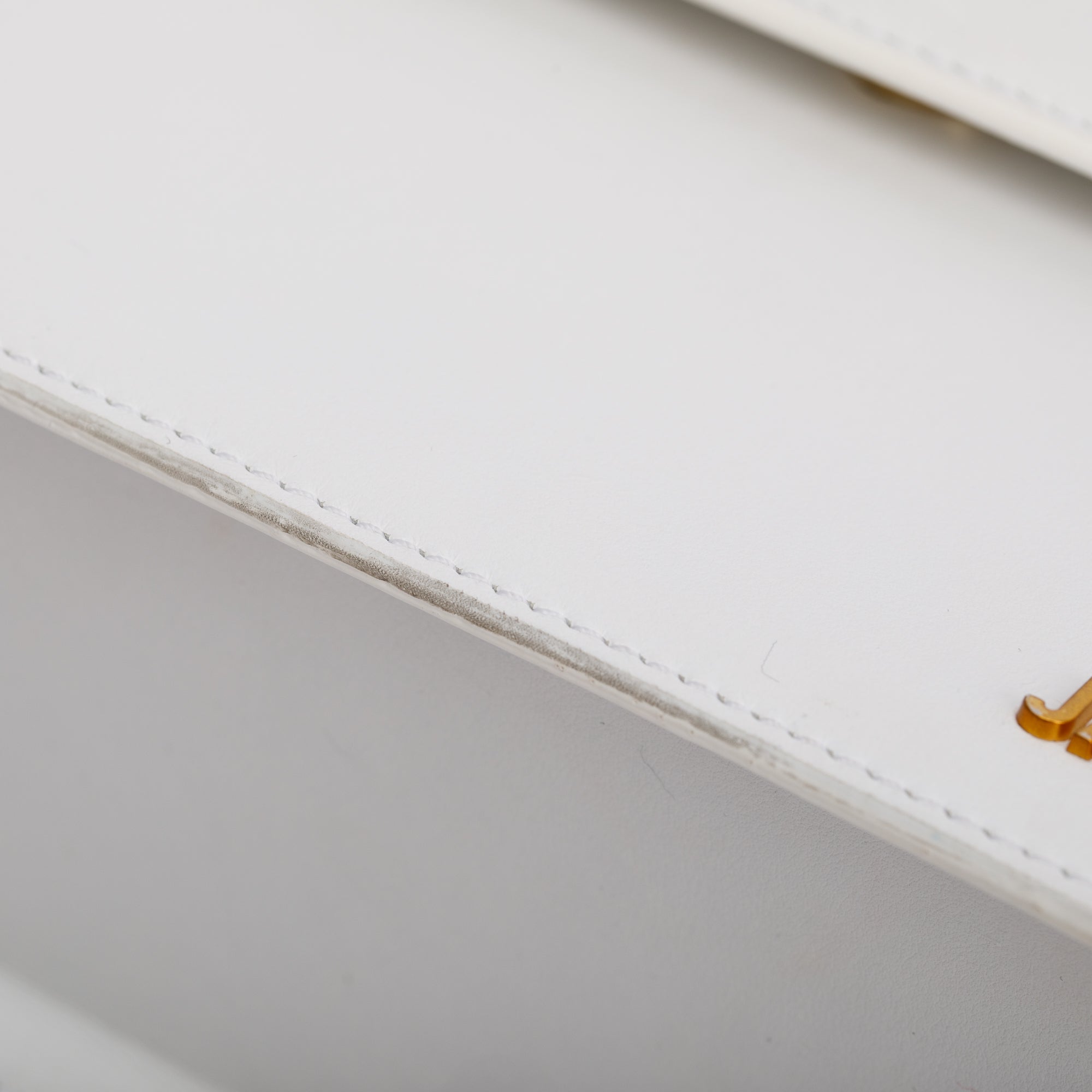 Jacquemus White Leather Le Grand Chiquito Moyen Bag