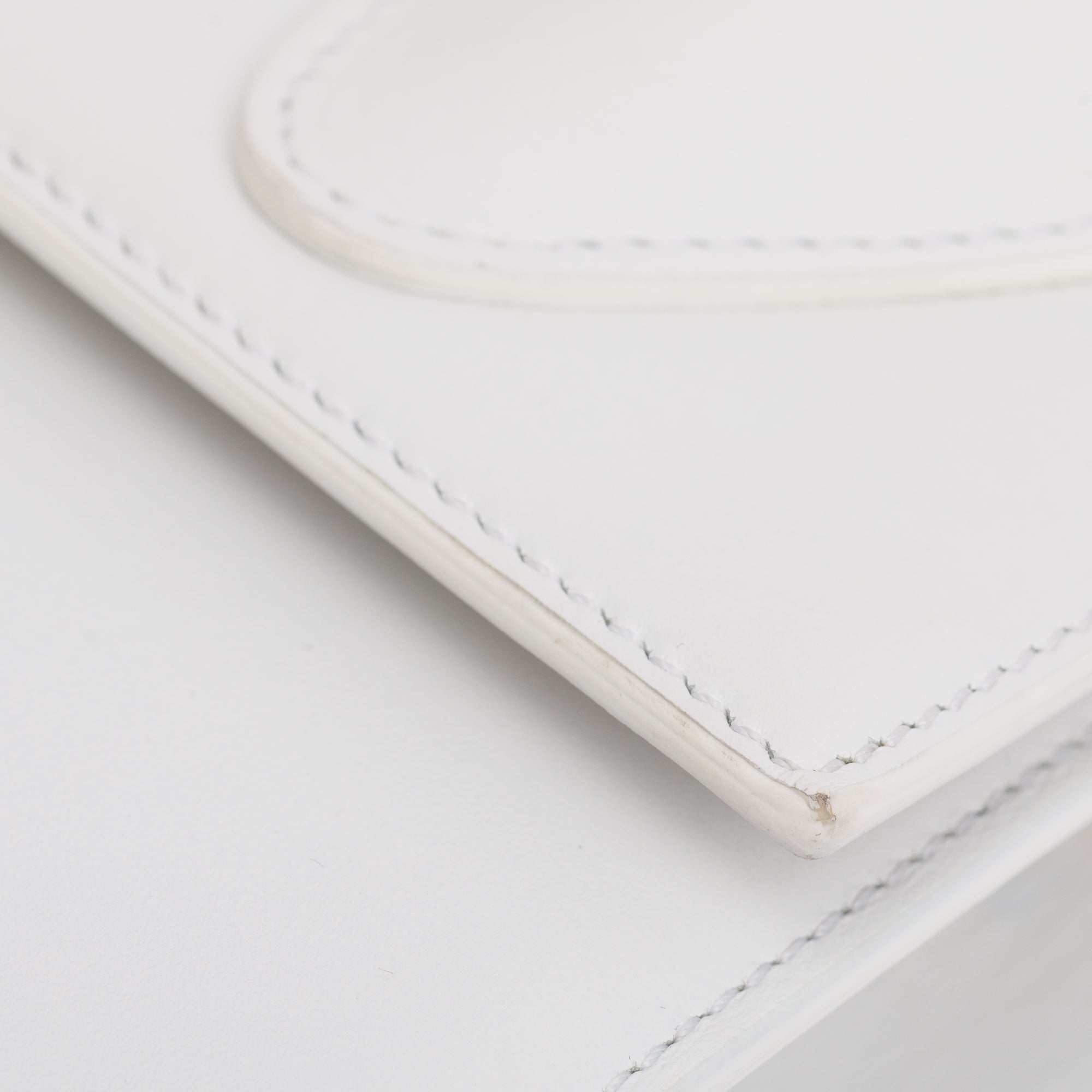 Jacquemus White Leather Le Grand Chiquito Moyen Bag