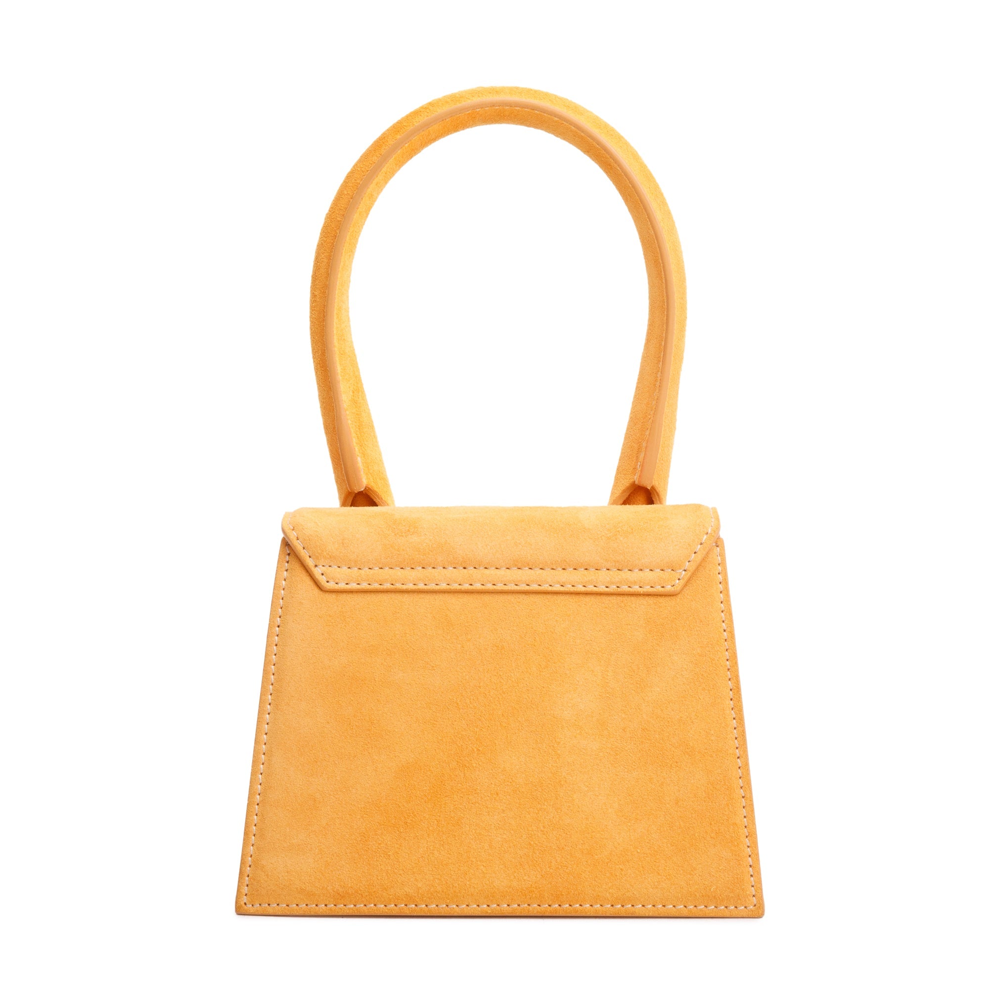 Jacquemus Yellow Suede Le Chiquito Moyen Bag w/ Strap
