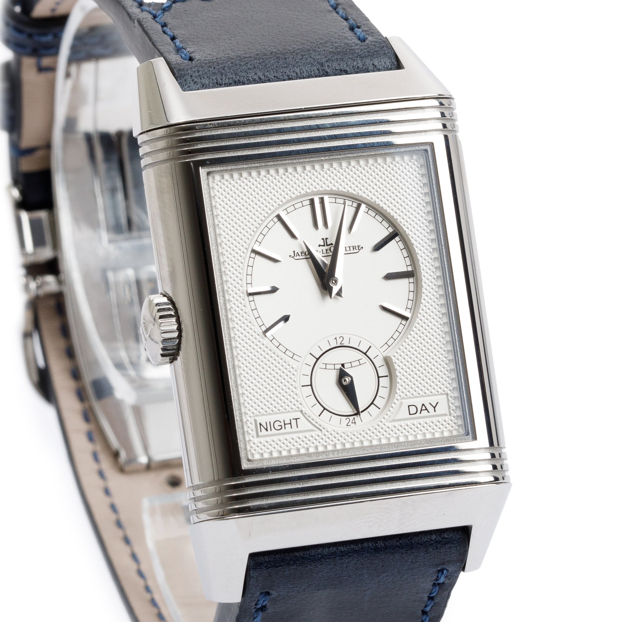 Jaeger LeCoultre Stainless Steel Reverso Tribute Large Duoface Manual Watch w/ Box & Papers