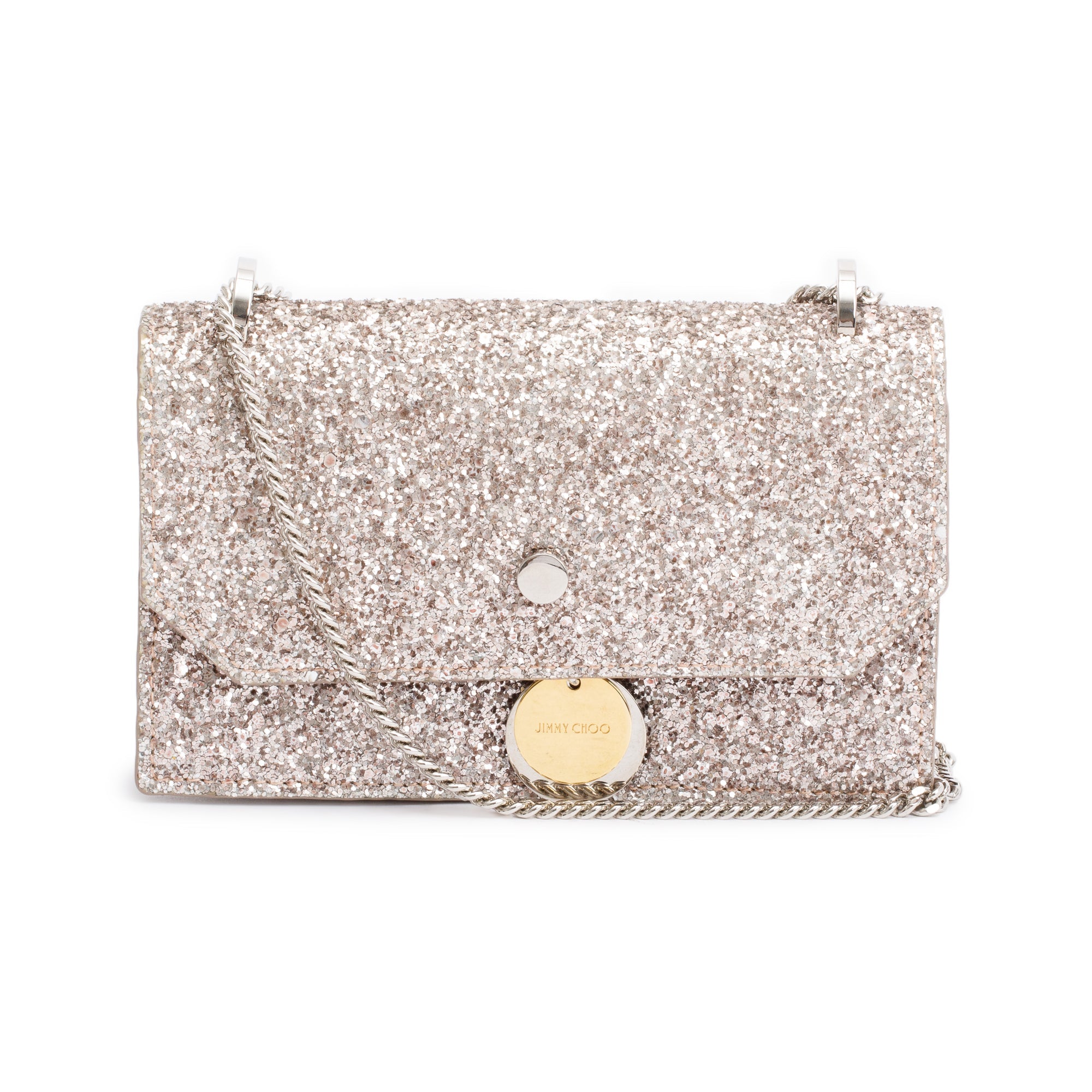 Jimmy Choo Glitter Mini Finley Shoulder Bag