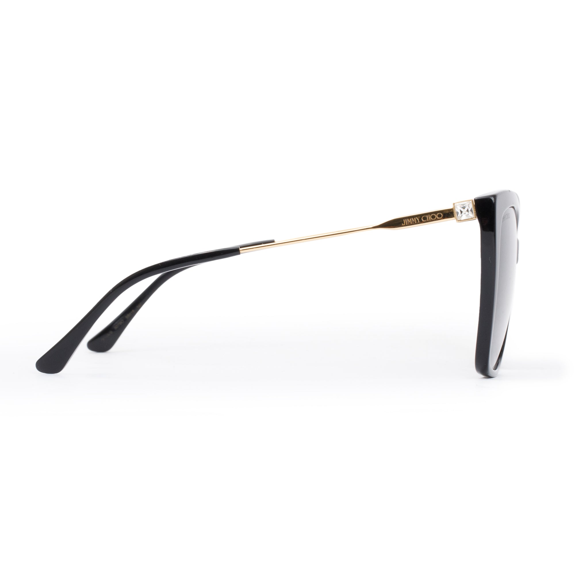 Jimmy Choo Seba/S Black Acetate Butterfly Sunglasses