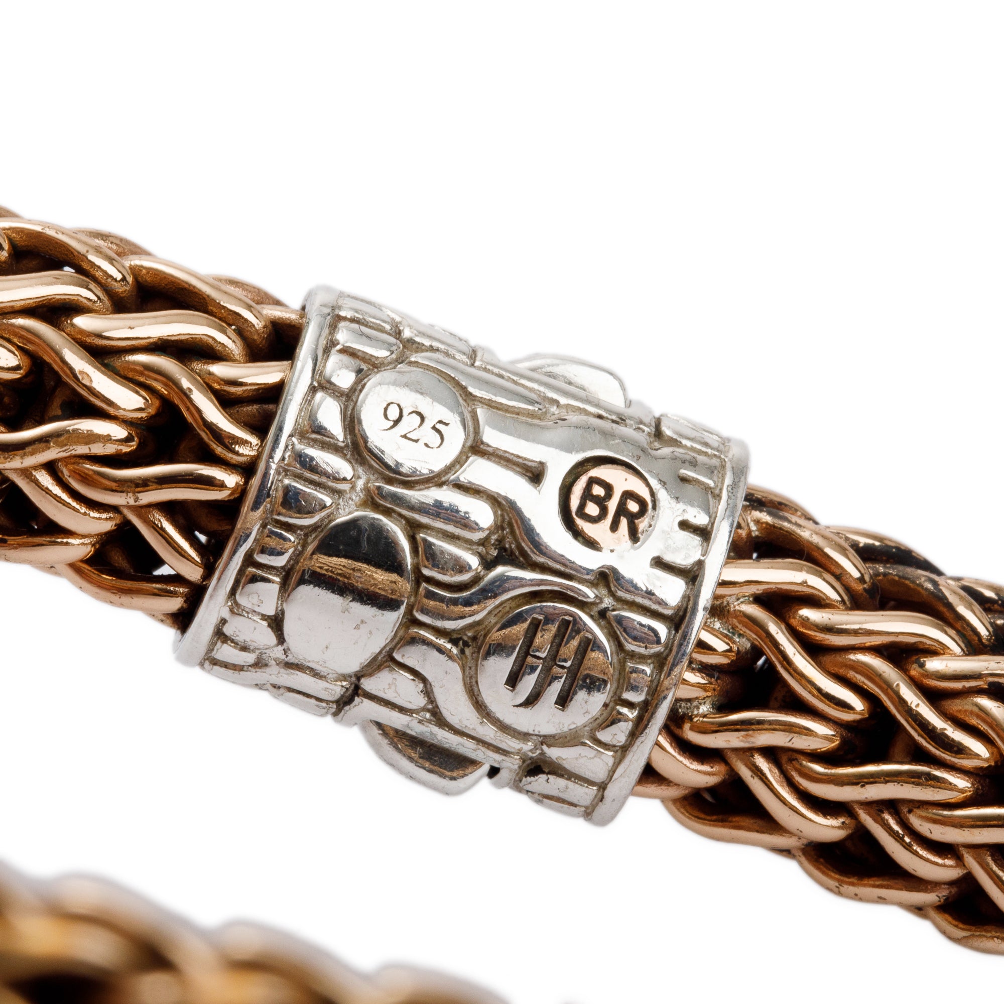 John Hardy Bronze & Sterling Silver 11MM Chain Bracelet