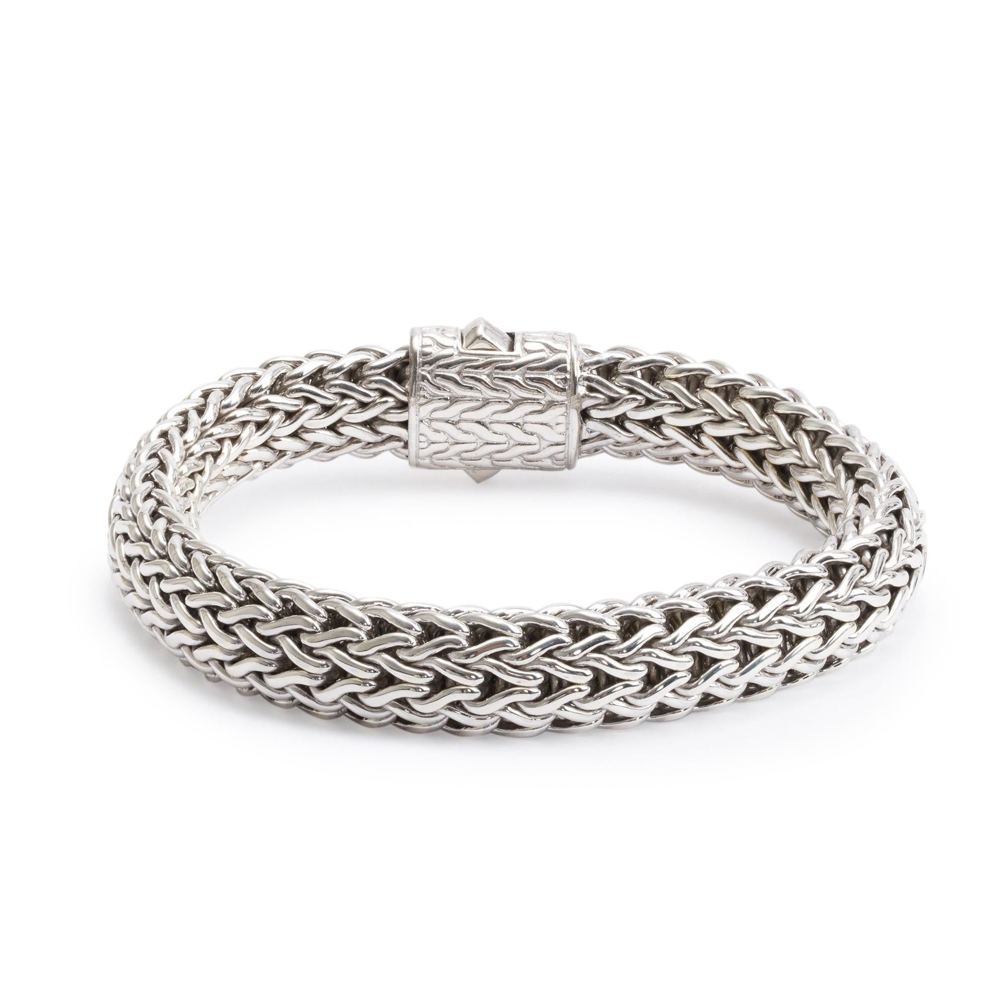John Hardy Sterling Silver 10.5 MM Classic Chain Bracelet
