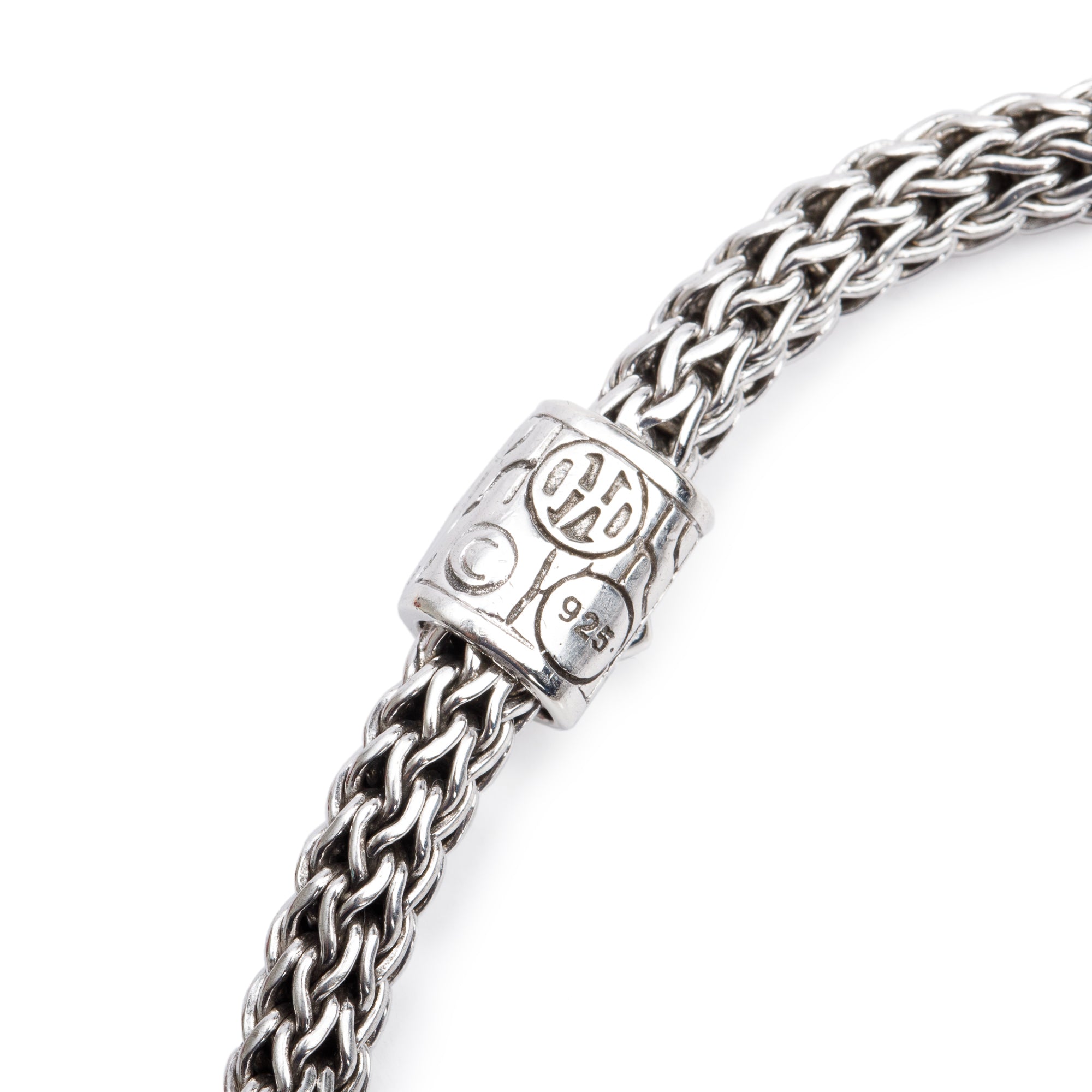 John Hardy Sterling Silver 5 MM Classic Chain Bracelet with Black Sapphire