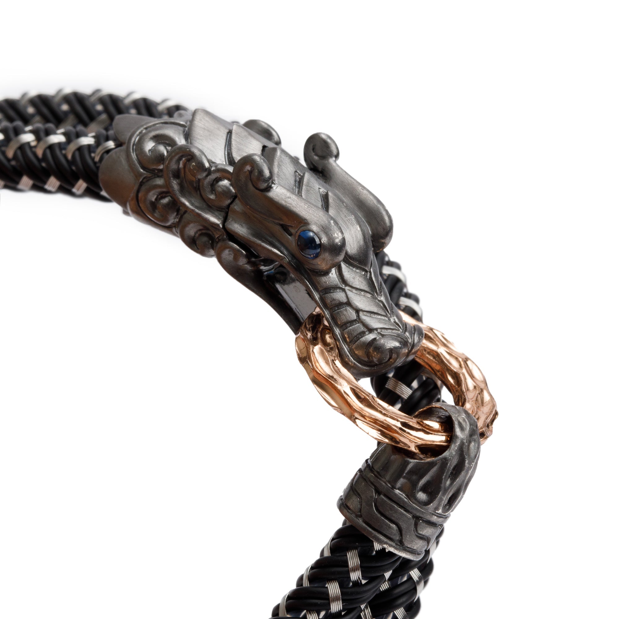 John Hardy Sterling Silver & Bronze Legends of Naga Double Wrap Bracelet