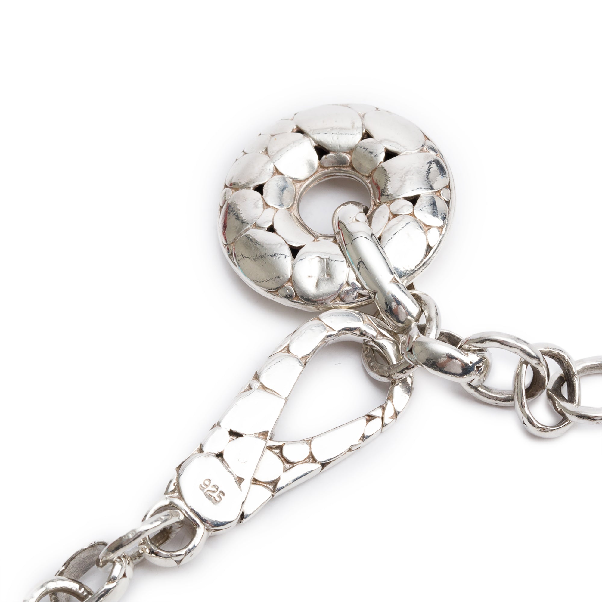 John Hardy Sterling Silver Kali Link Charm Bracelet