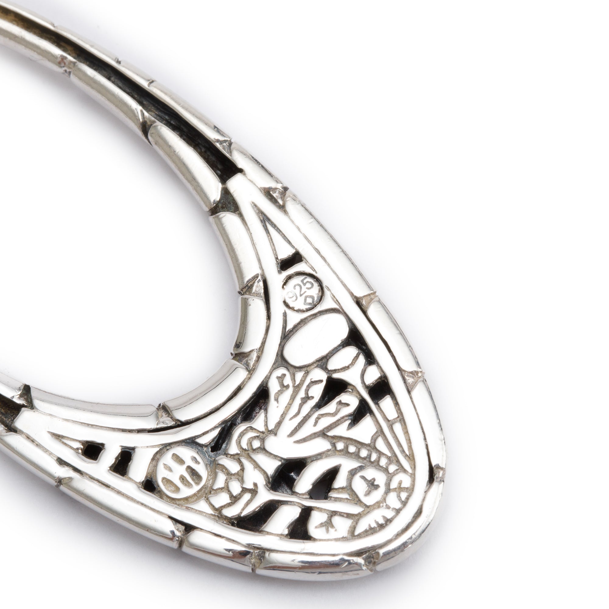 John Hardy Sterling Silver Kali Oval Pendant Double Strand Necklace