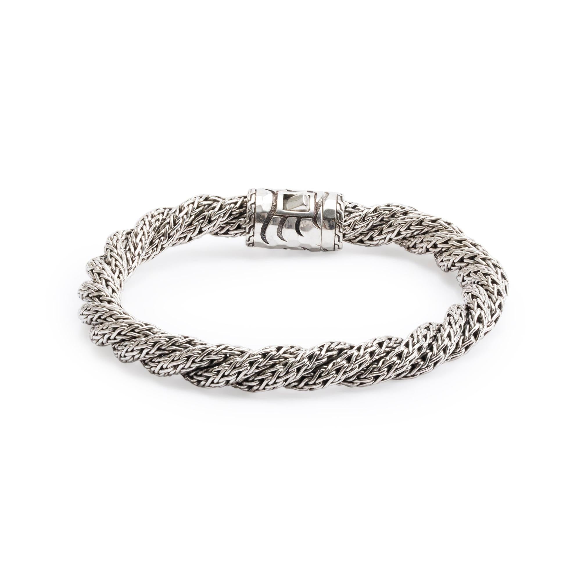 John Hardy Sterling Silver Palu Macan Twist Bracelet