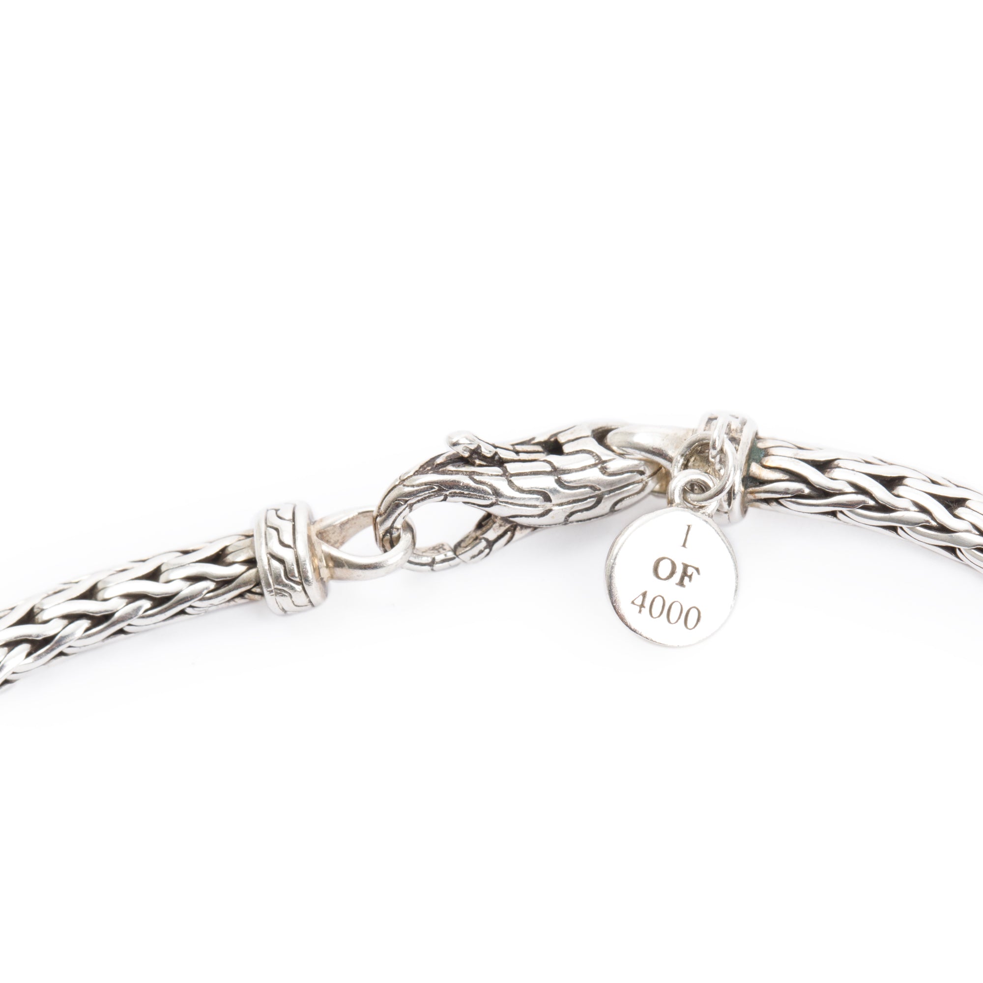 John Hardy Sterling Silver Ruby 40th Anniversary Classic Chain Lava Slim Bracelet