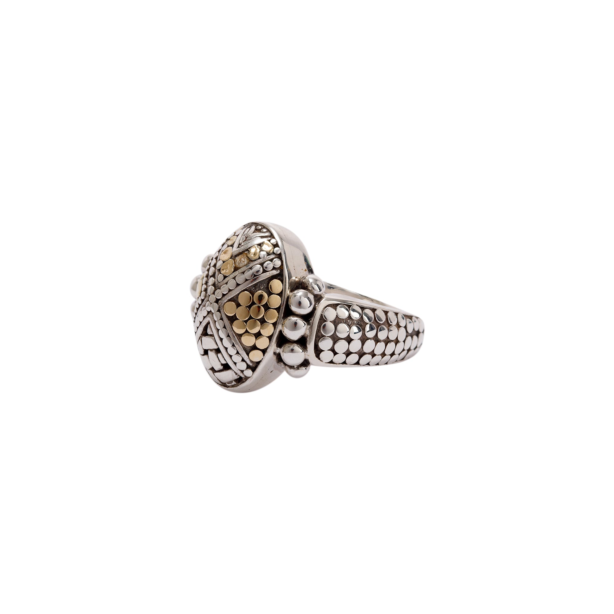 John Hardy Two-Tone Dot Ring
