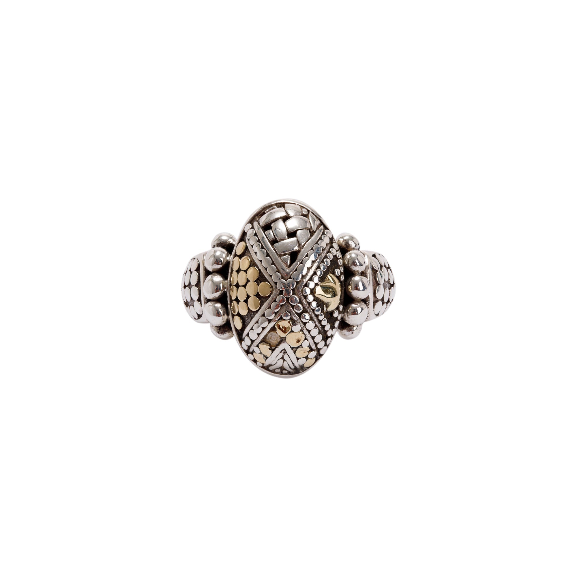 John Hardy Two-Tone Dot Ring