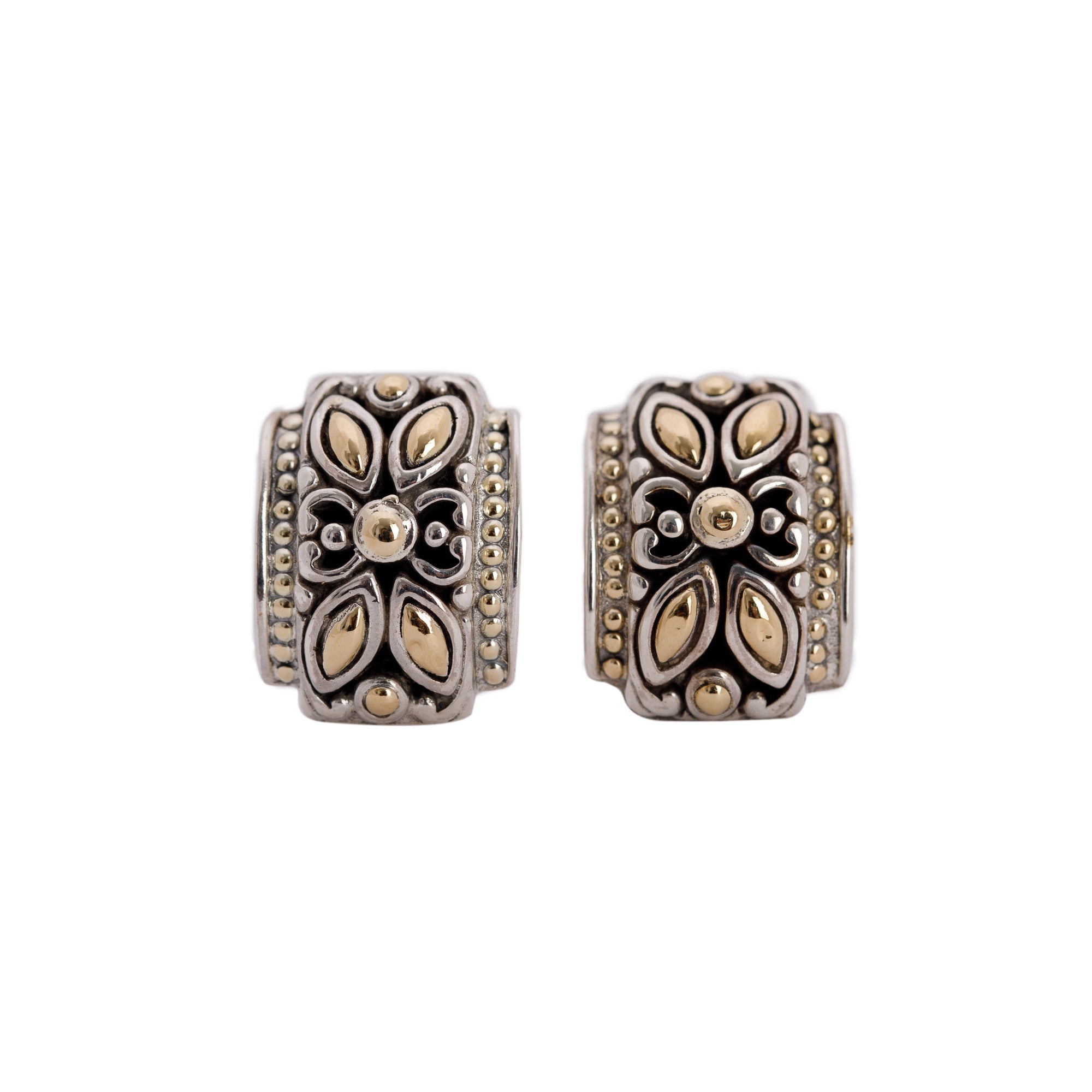 John Hardy Two-Tone Kawung Earrings