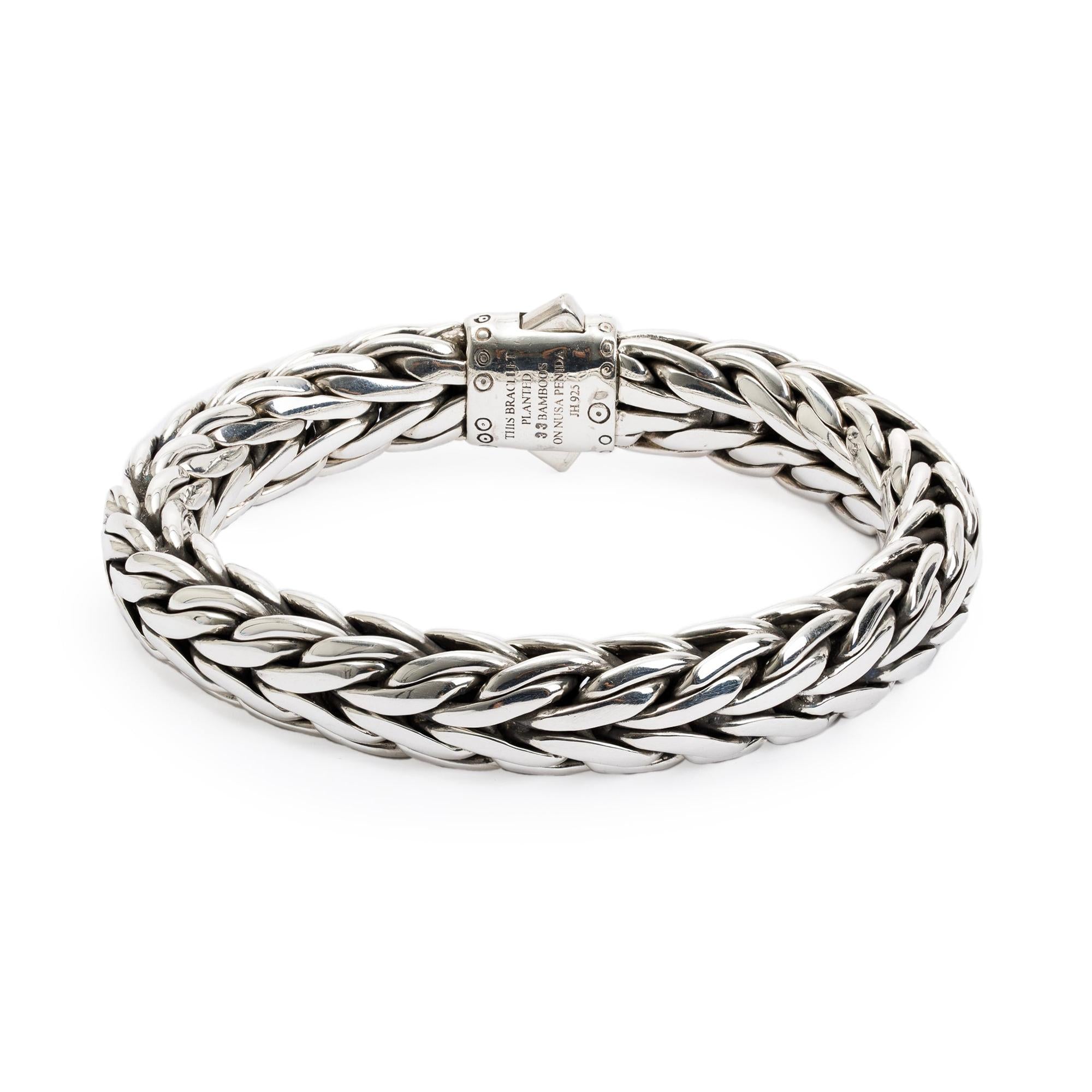 John Hardy Vintage Sterling Silver 10.5MM Classic Chain Icon Bracelet