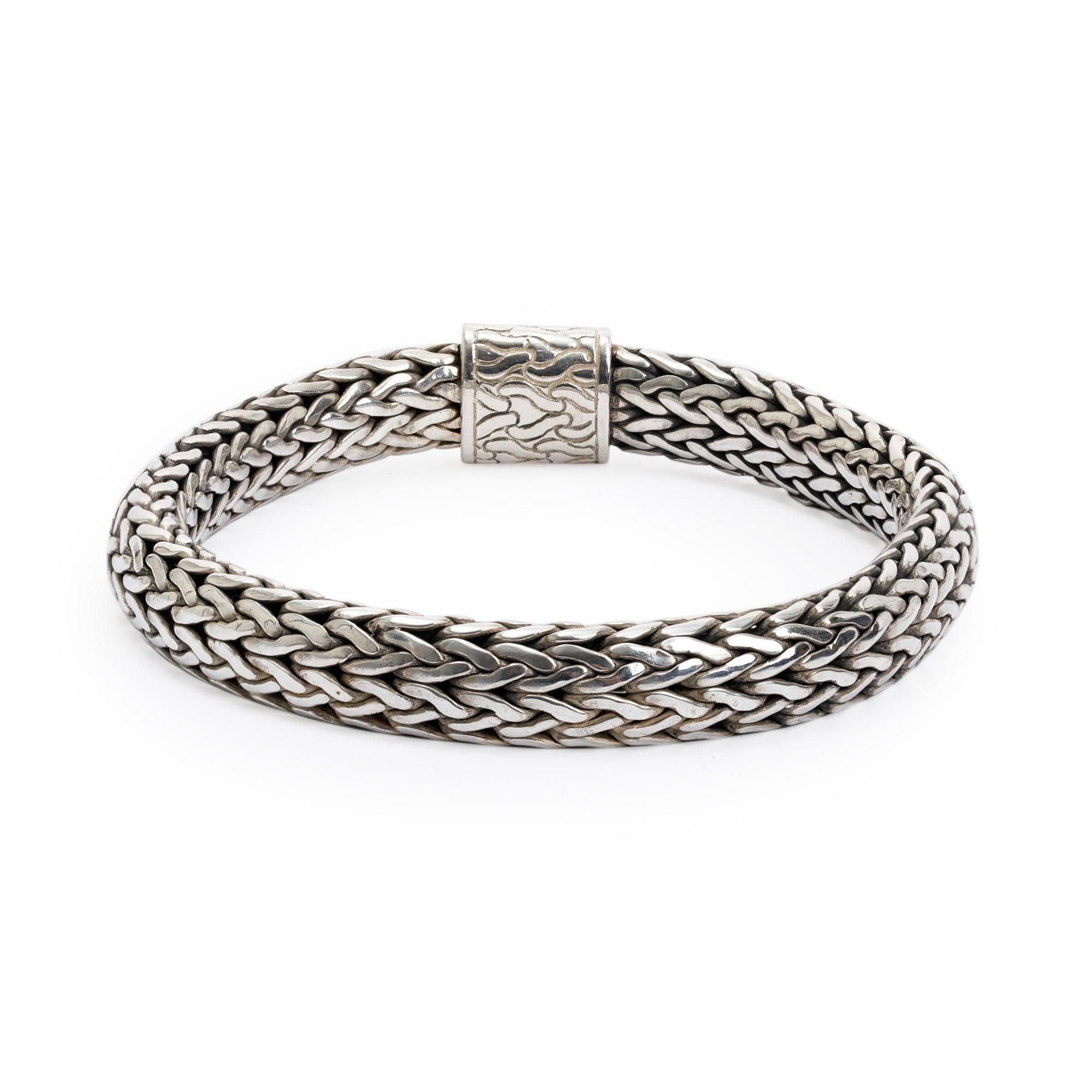 John Hardy Vintage Sterling Silver 13.5MM Classic Chain Bracelet
