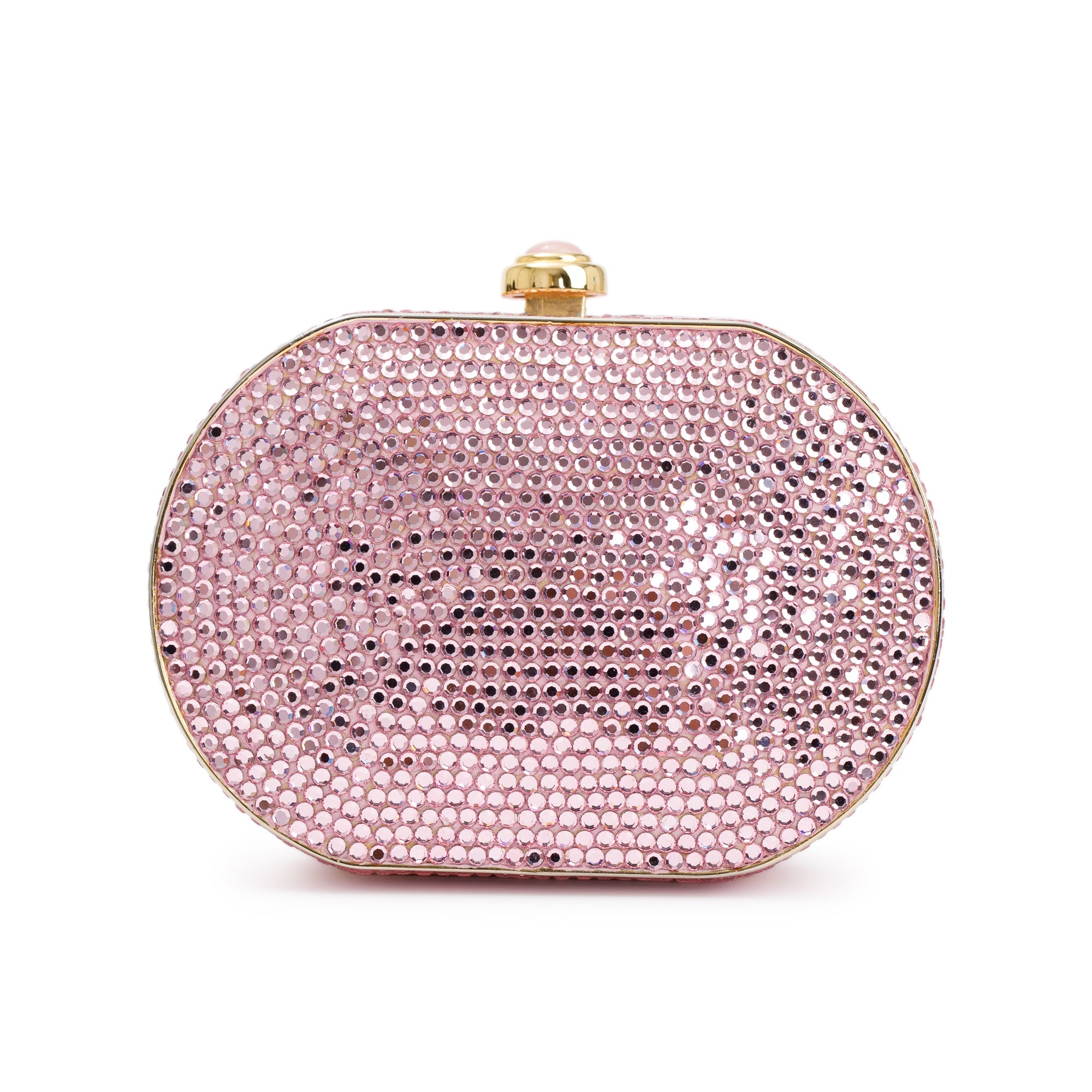 Judith Leiber Mini Pink Crystal Bag