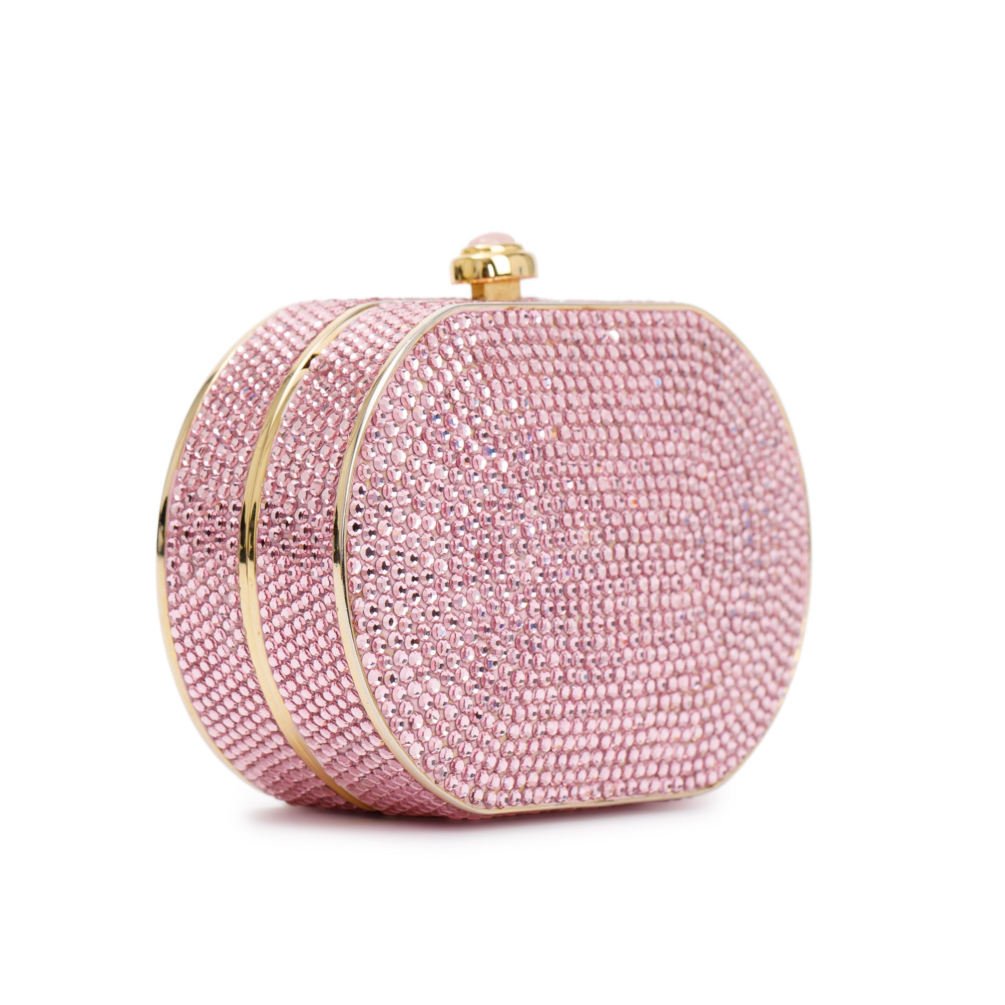 Judith Leiber Mini Pink Crystal Bag