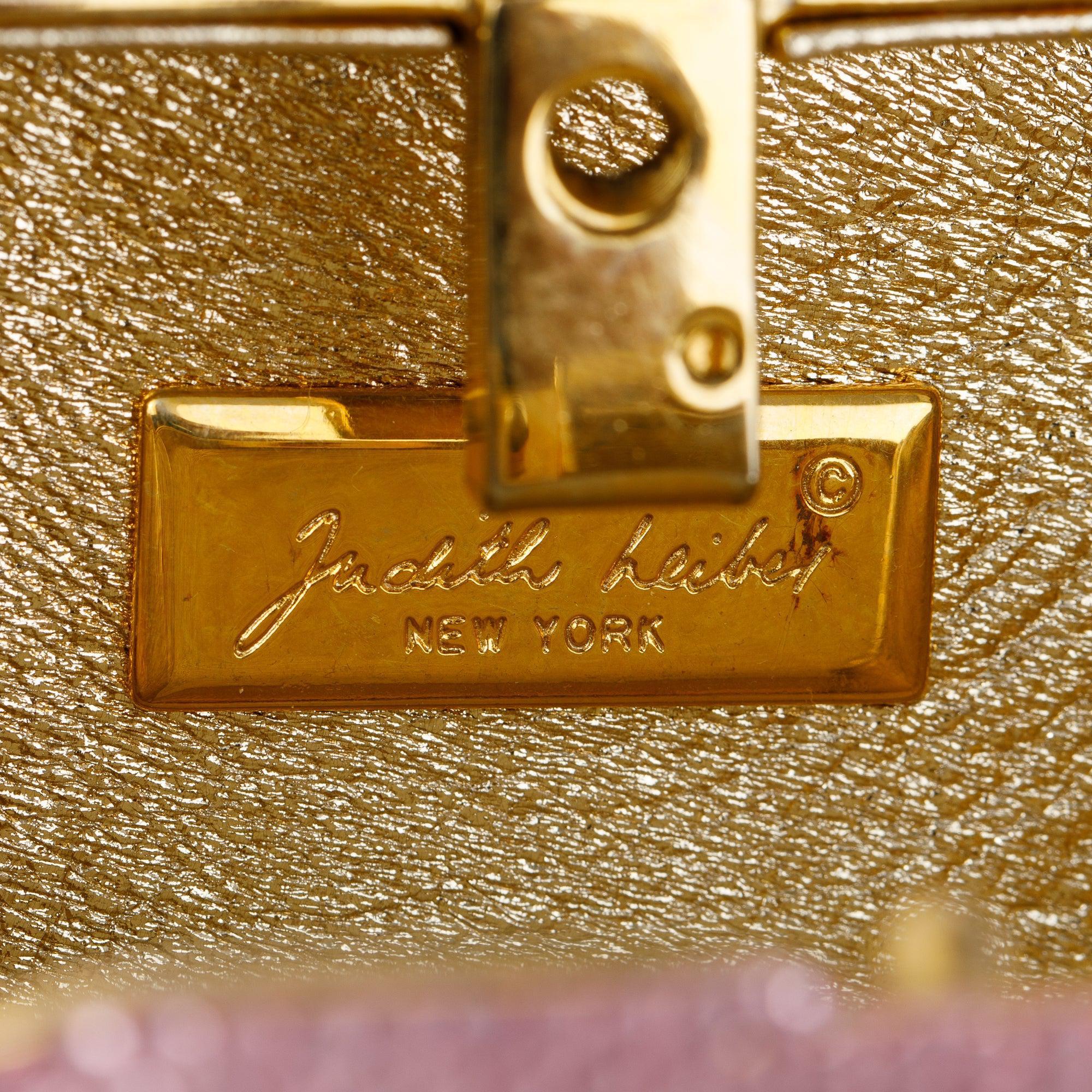 Judith Leiber Mini Pink Crystal Bag