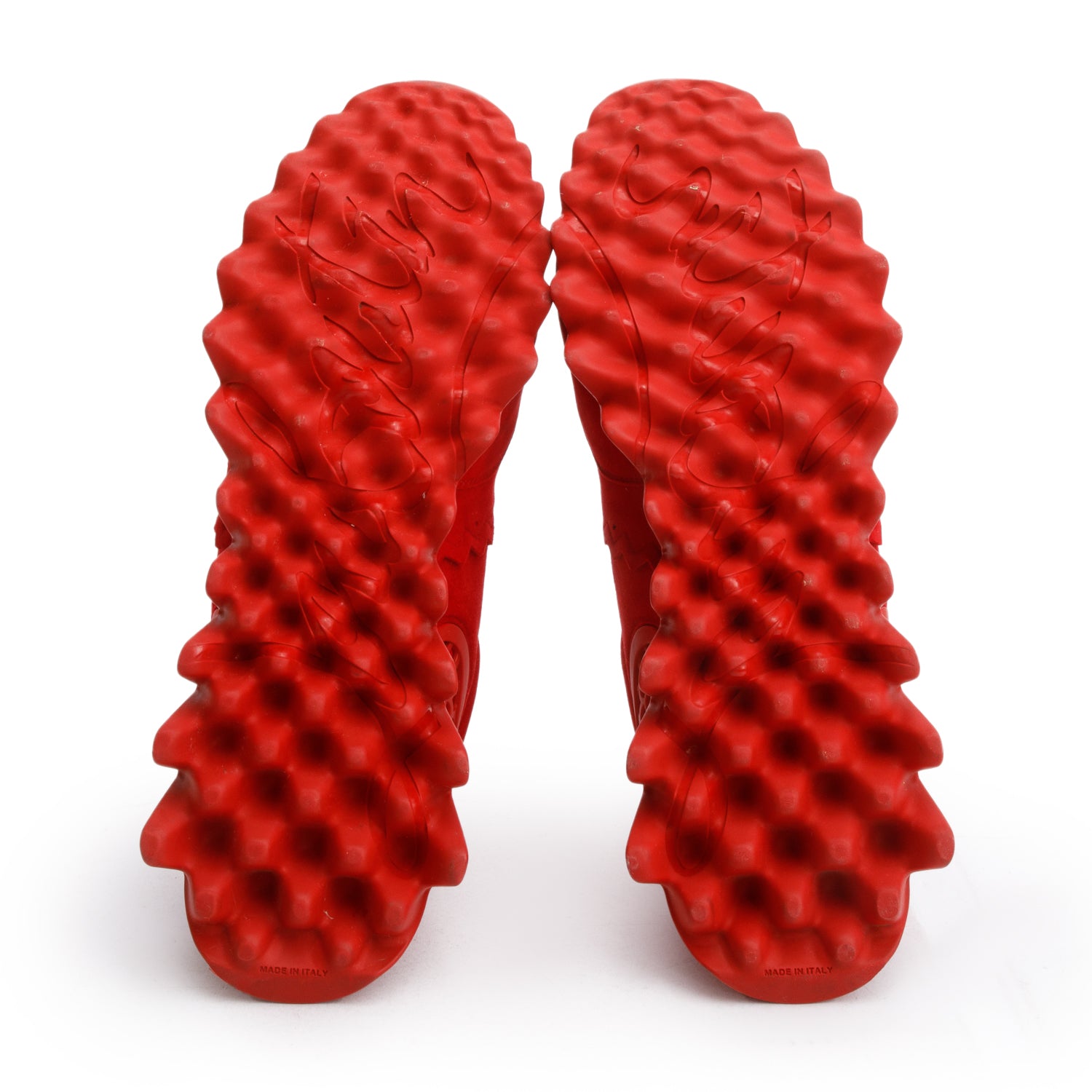 Christian Louboutin Red Suede Loubishark Sneakers, Men's Size 45