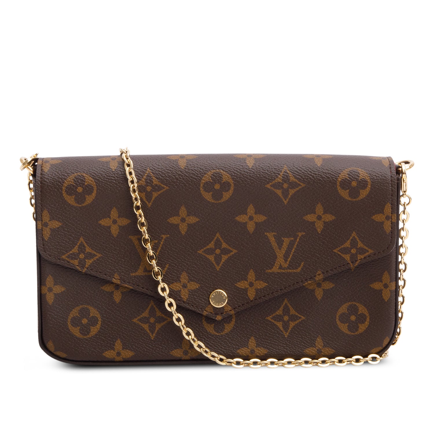 Louis Vuitton Monogram Pochette Felicie Wallet on Chain w/ Box & Inserts