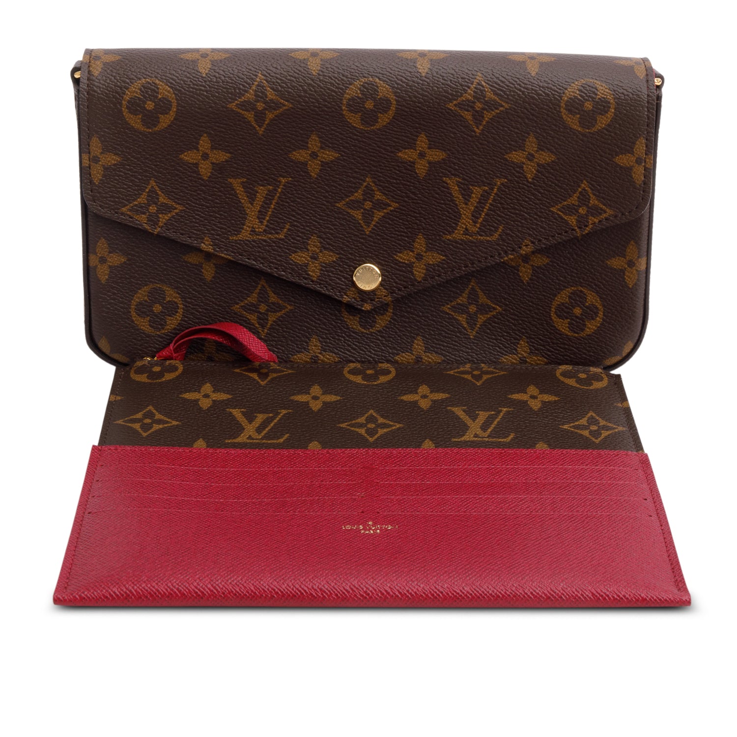 Louis Vuitton Monogram Pochette Felicie Wallet on Chain w/ Box & Inserts