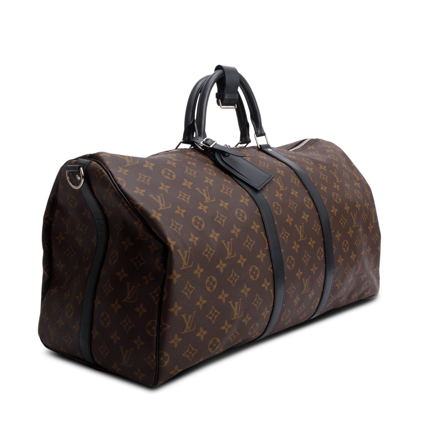 Louis Vuitton Monogram Macassar Keepall Bandouliere 55 w/ Box & Strap