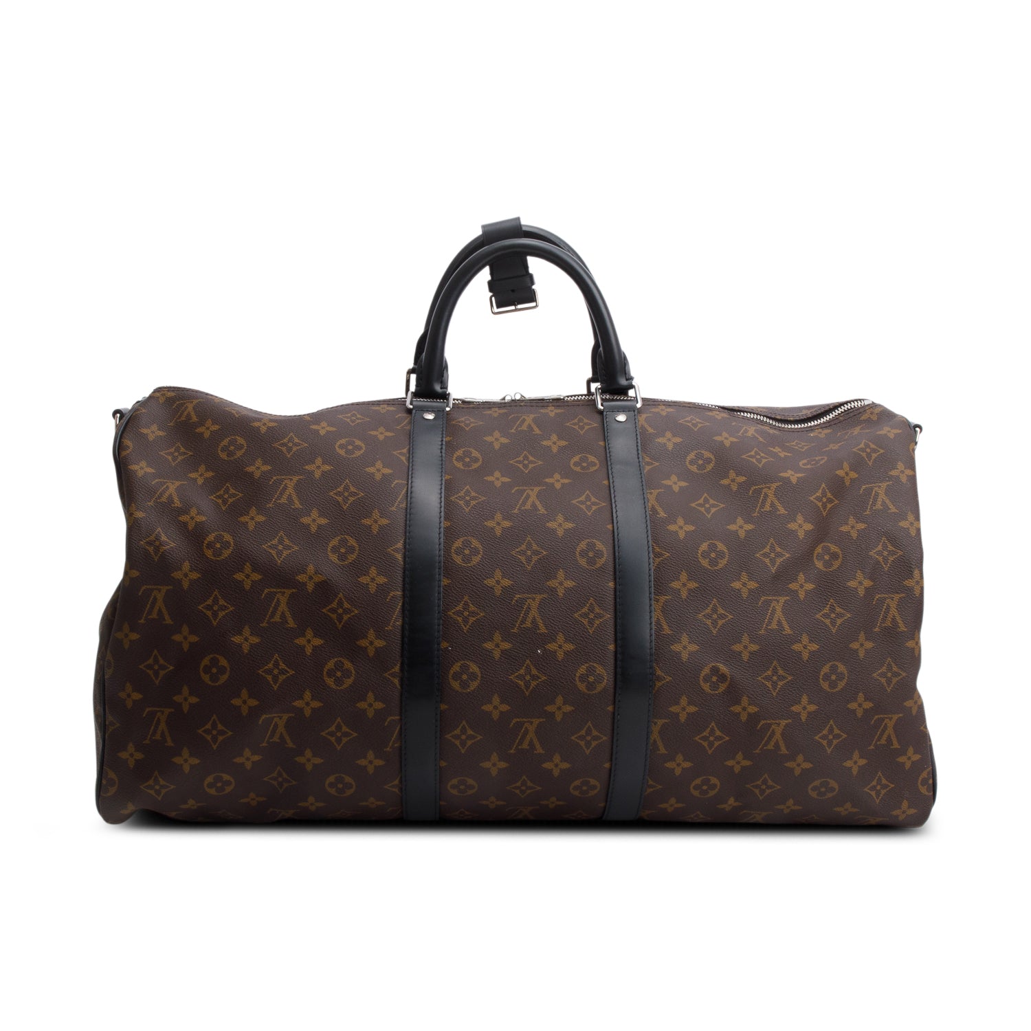 Louis Vuitton Monogram Macassar Keepall Bandouliere 55 w/ Box & Strap