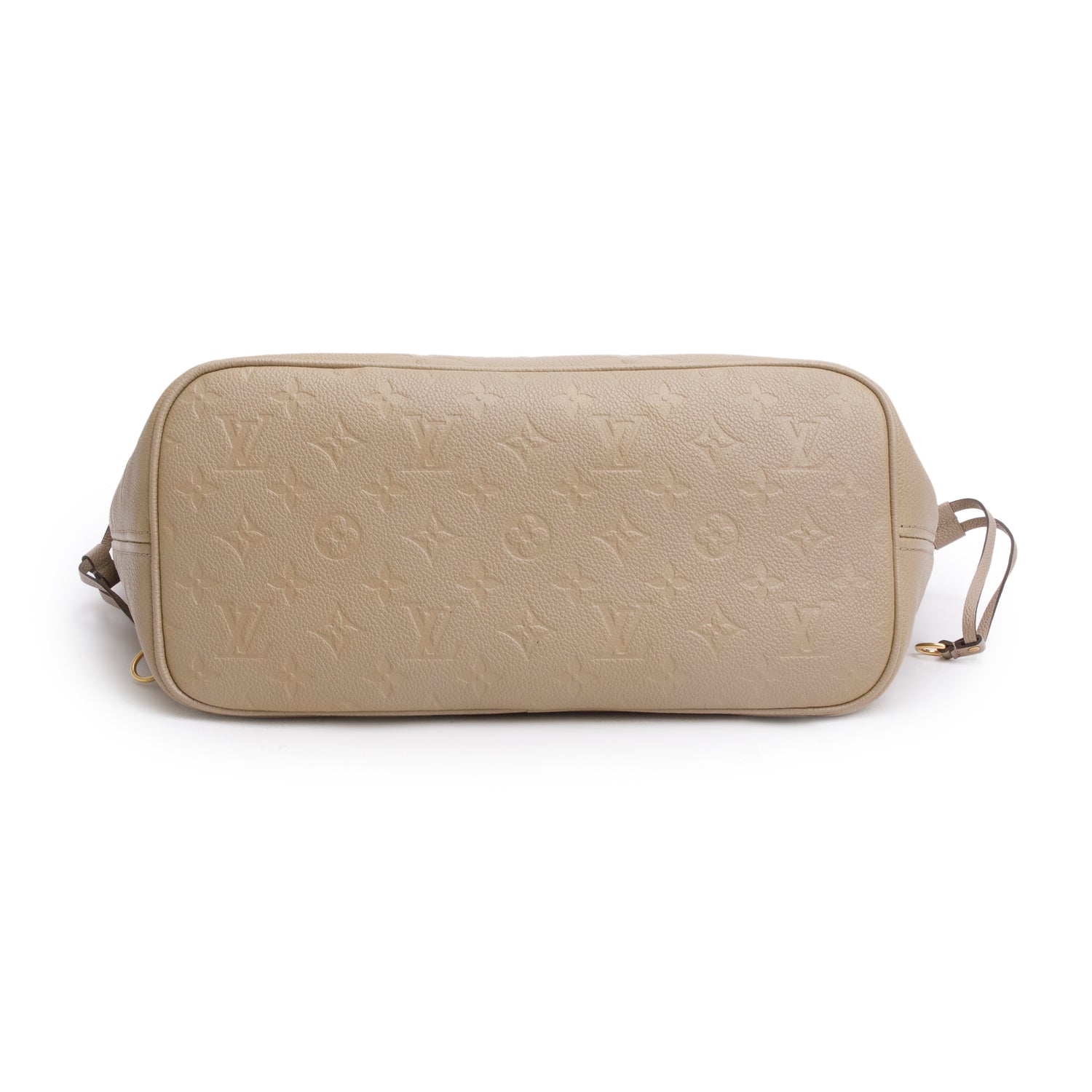 Louis Vuitton Beige Empreinte Monogram Giant Neverfull MM w/ Pouch