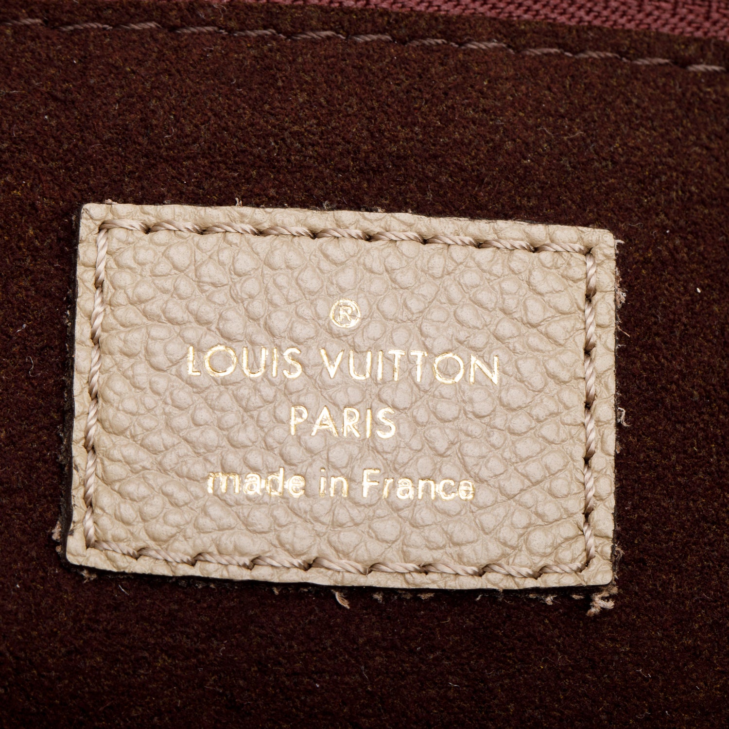 Louis Vuitton Beige Empreinte Monogram Giant Neverfull MM w/ Pouch