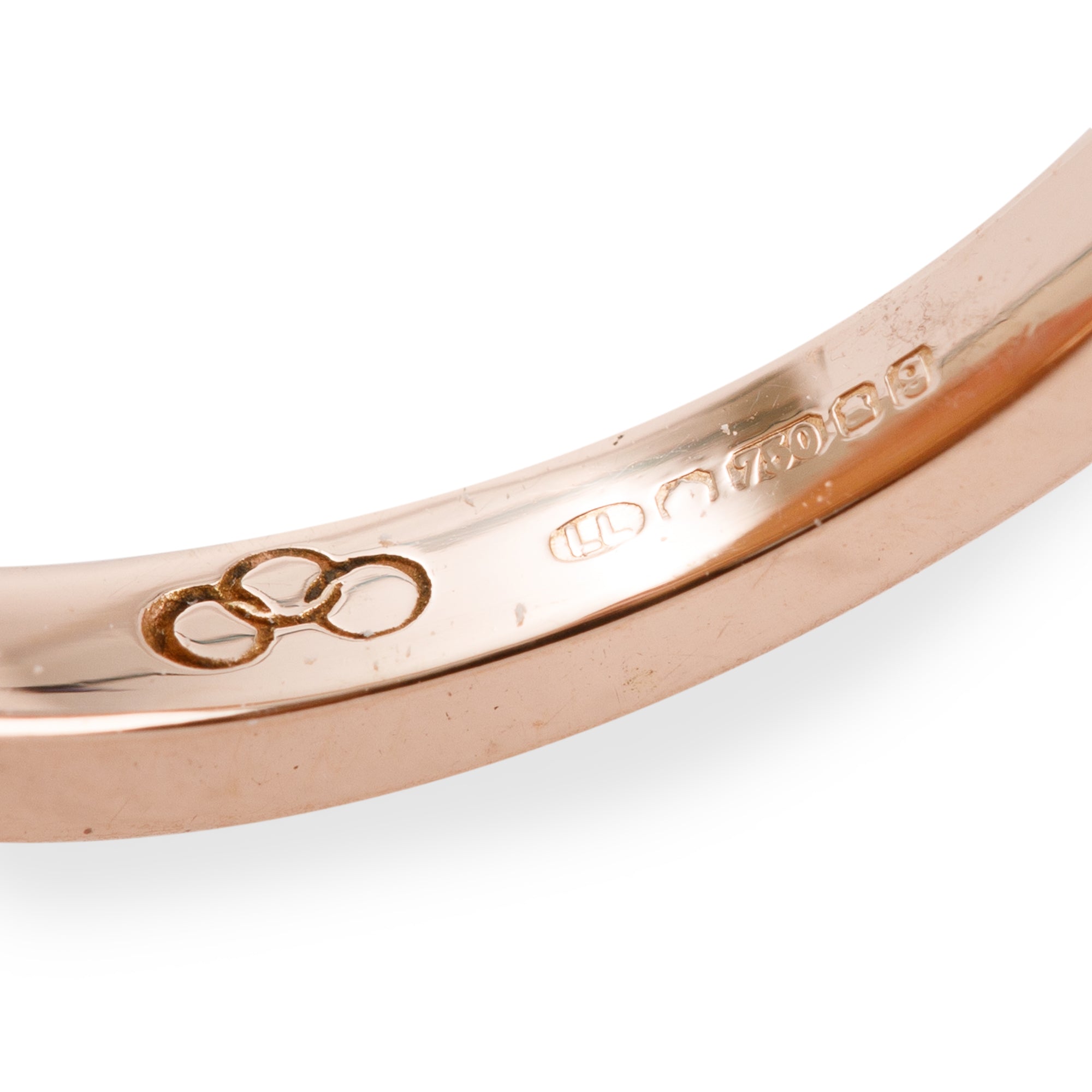 Links of London 18k Rose Gold and Diamond 3/4 Eternity Band Ring