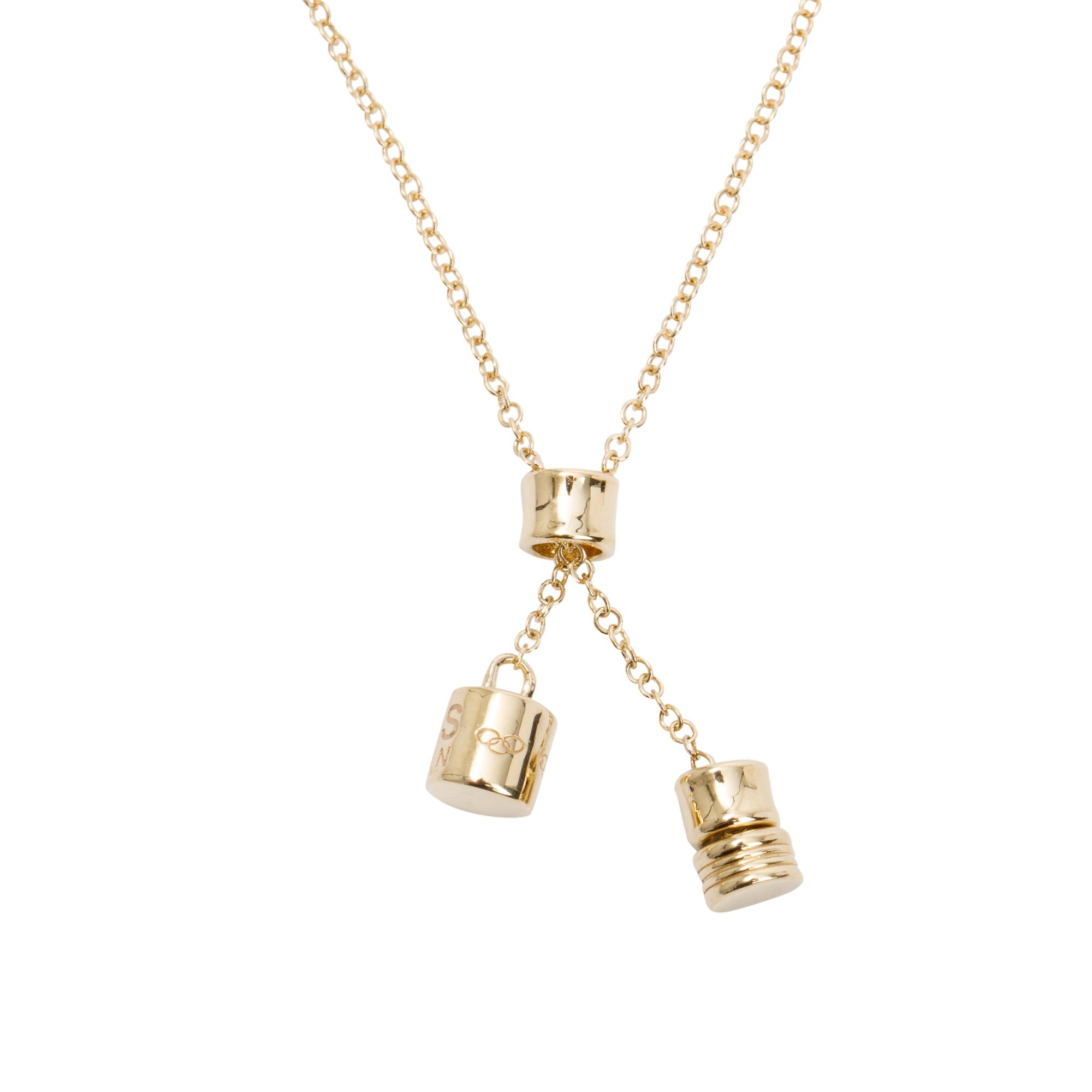 Links of London 18k Yellow Gold Drop Pendant Necklace
