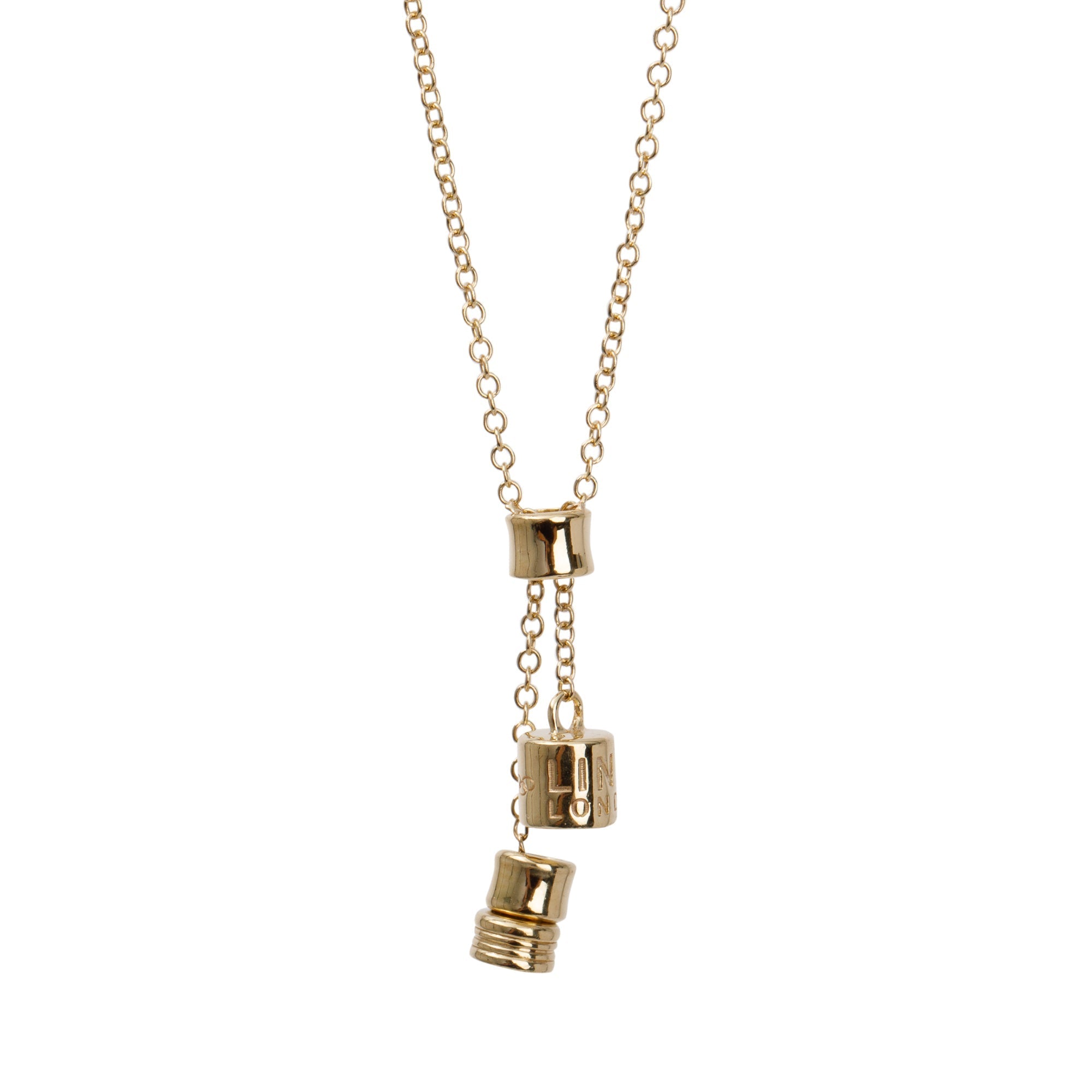 Links of London 18k Yellow Gold Drop Pendant Necklace