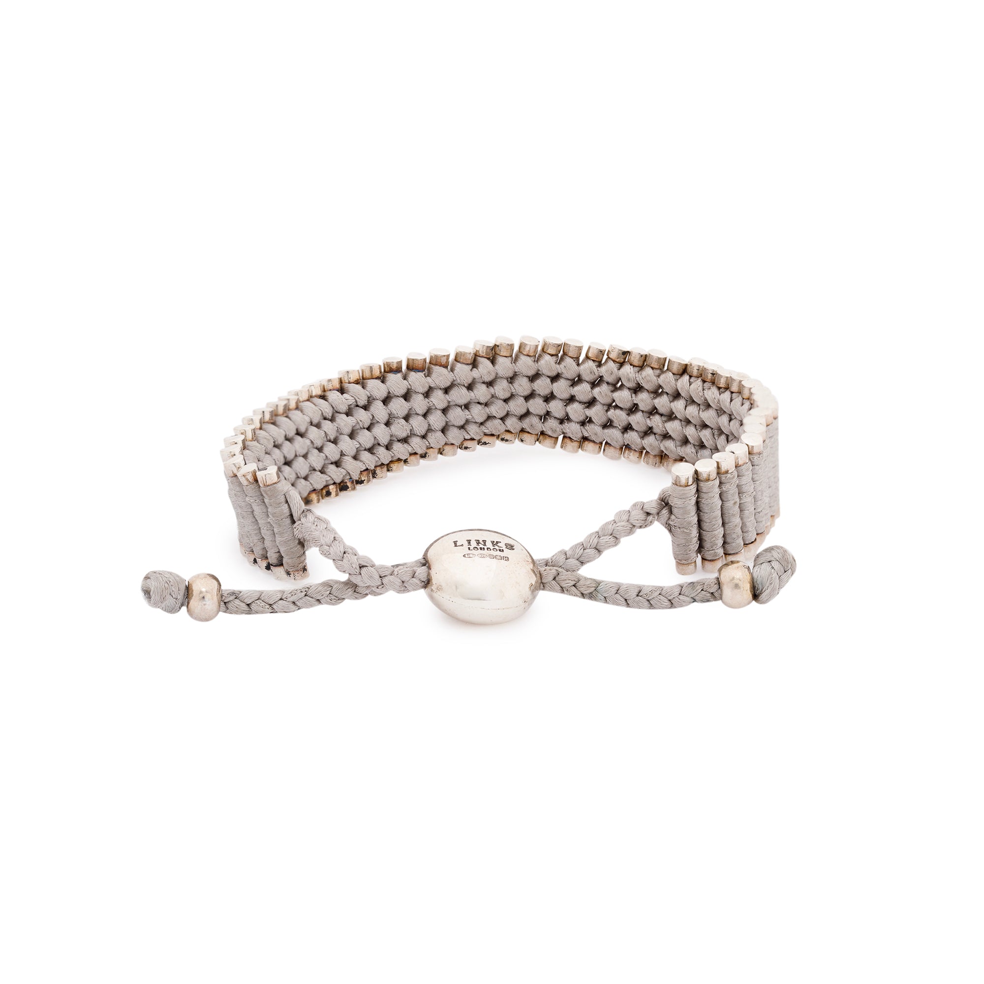 Links of London Grey Wide Friendship Bracelet