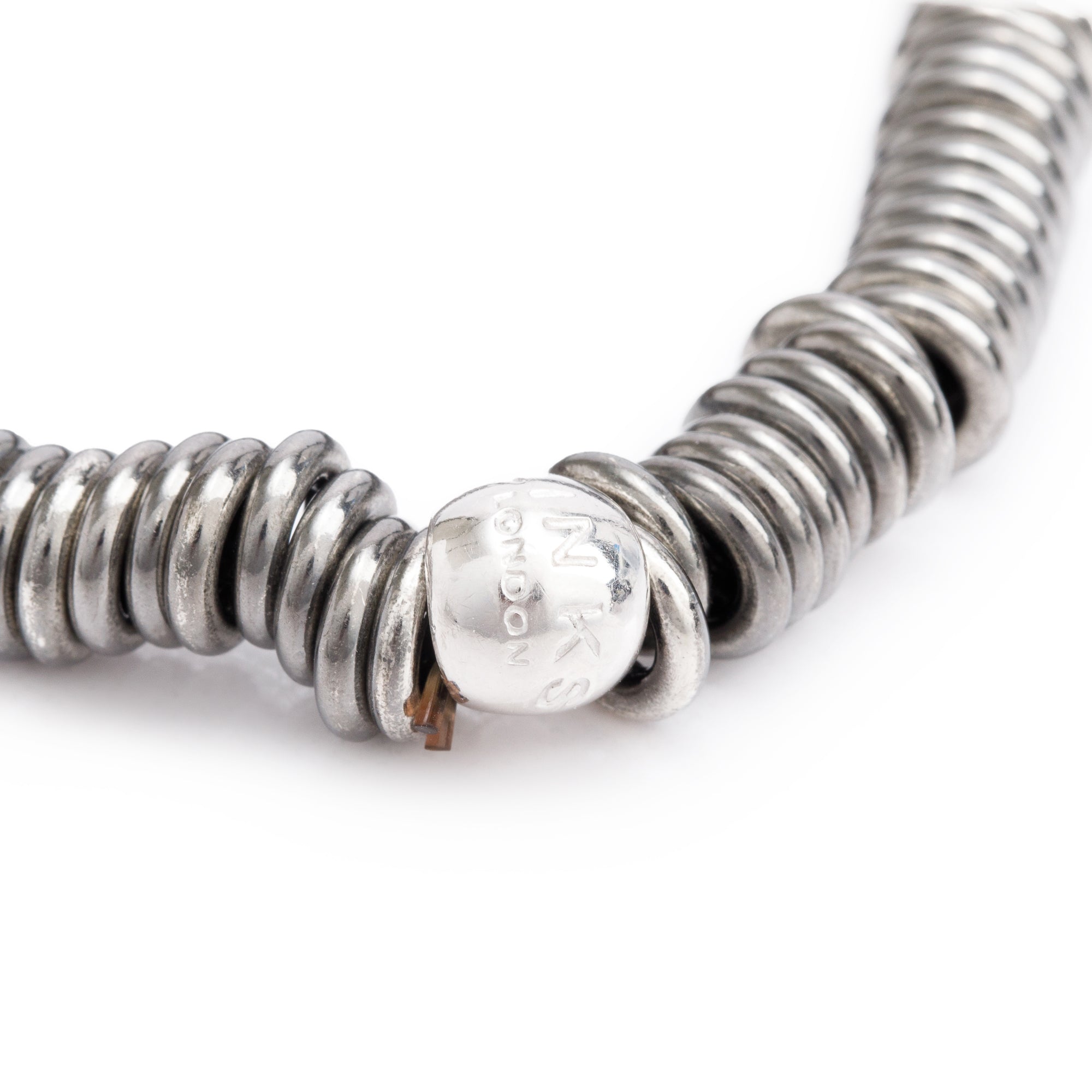 Links of London Rhodium Plated Sterling Silver Sweetie Charm Bracelet w/ Box