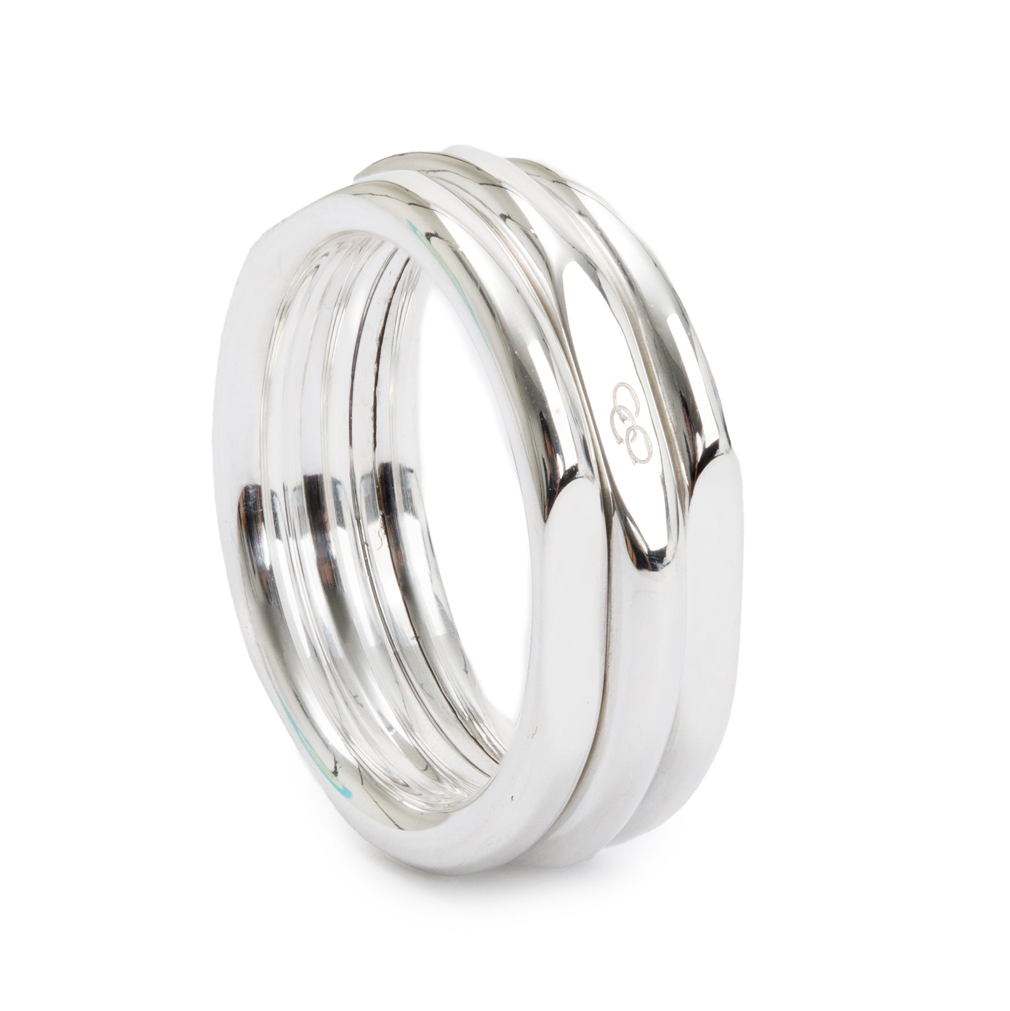 Links of London Sterling Silver 20/20 Classic Ring, Size 6 w/ Box