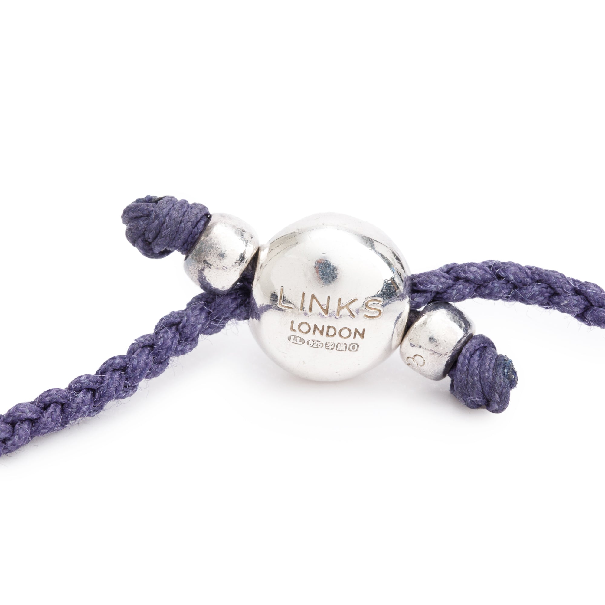 Links of London Sterling Silver Amethyst Effervescence Star Friendship Bracelet