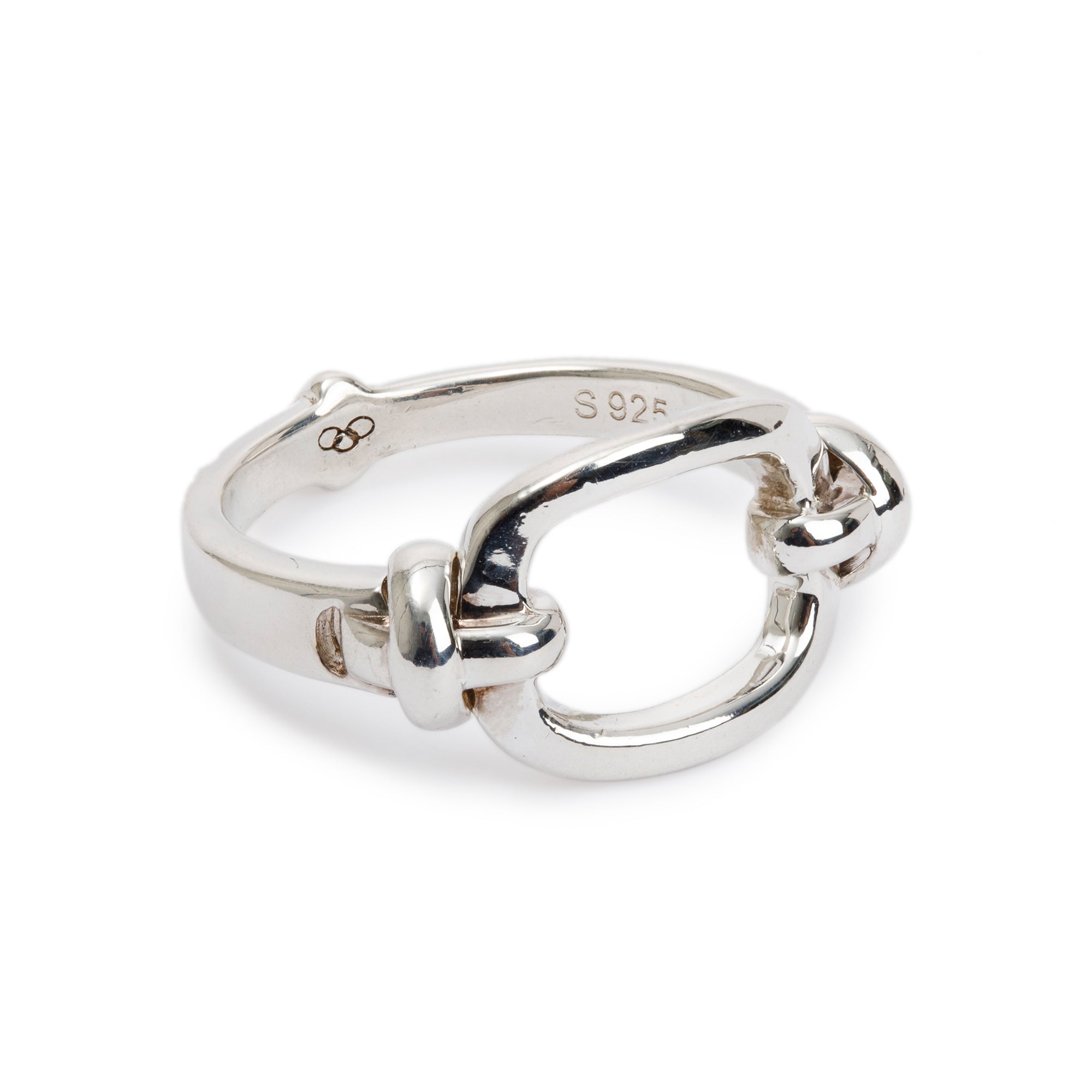 Links of London Sterling Silver Brit Lines Ring, Size 8
