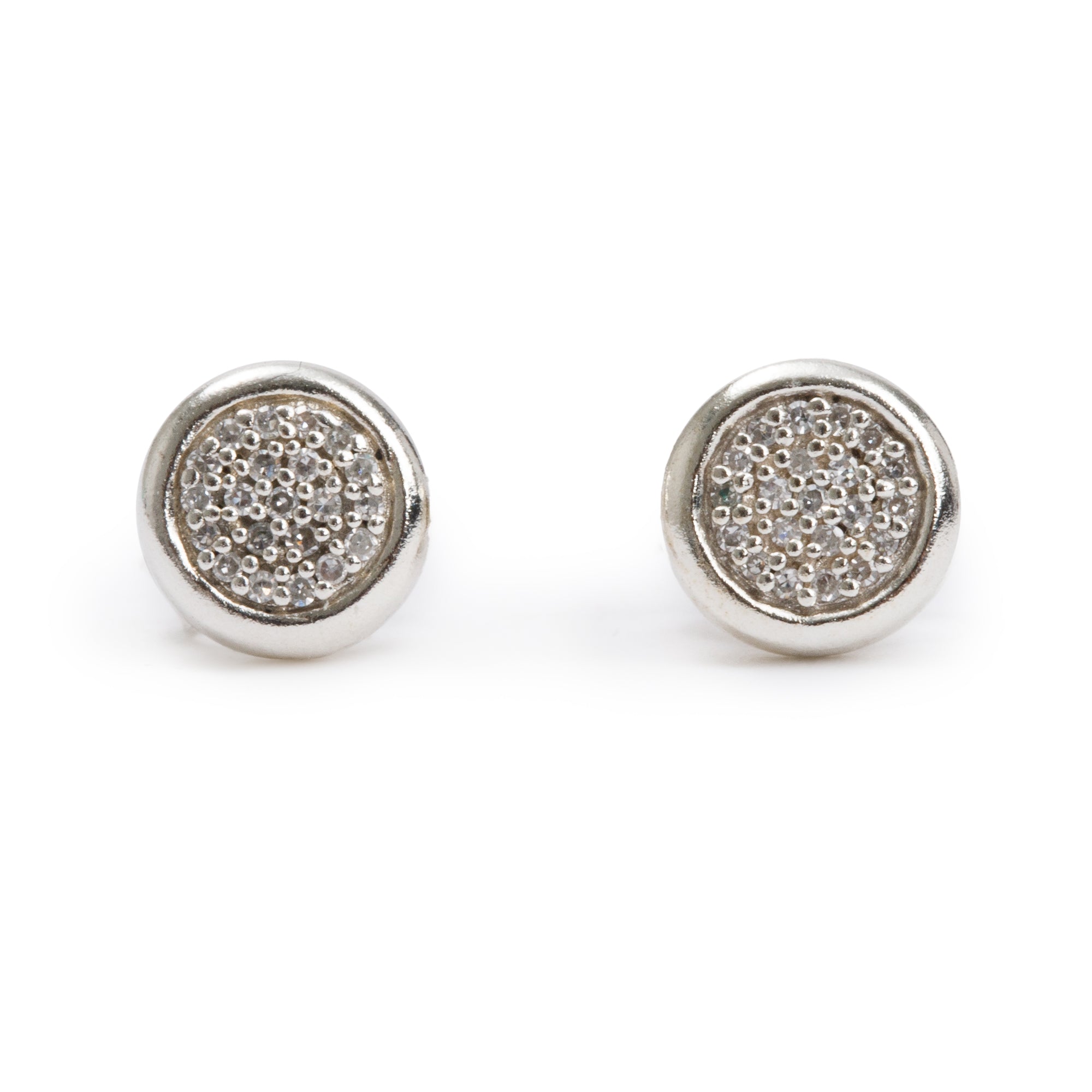 Links of London Sterling Silver Diamond Essential Round Stud Earrings