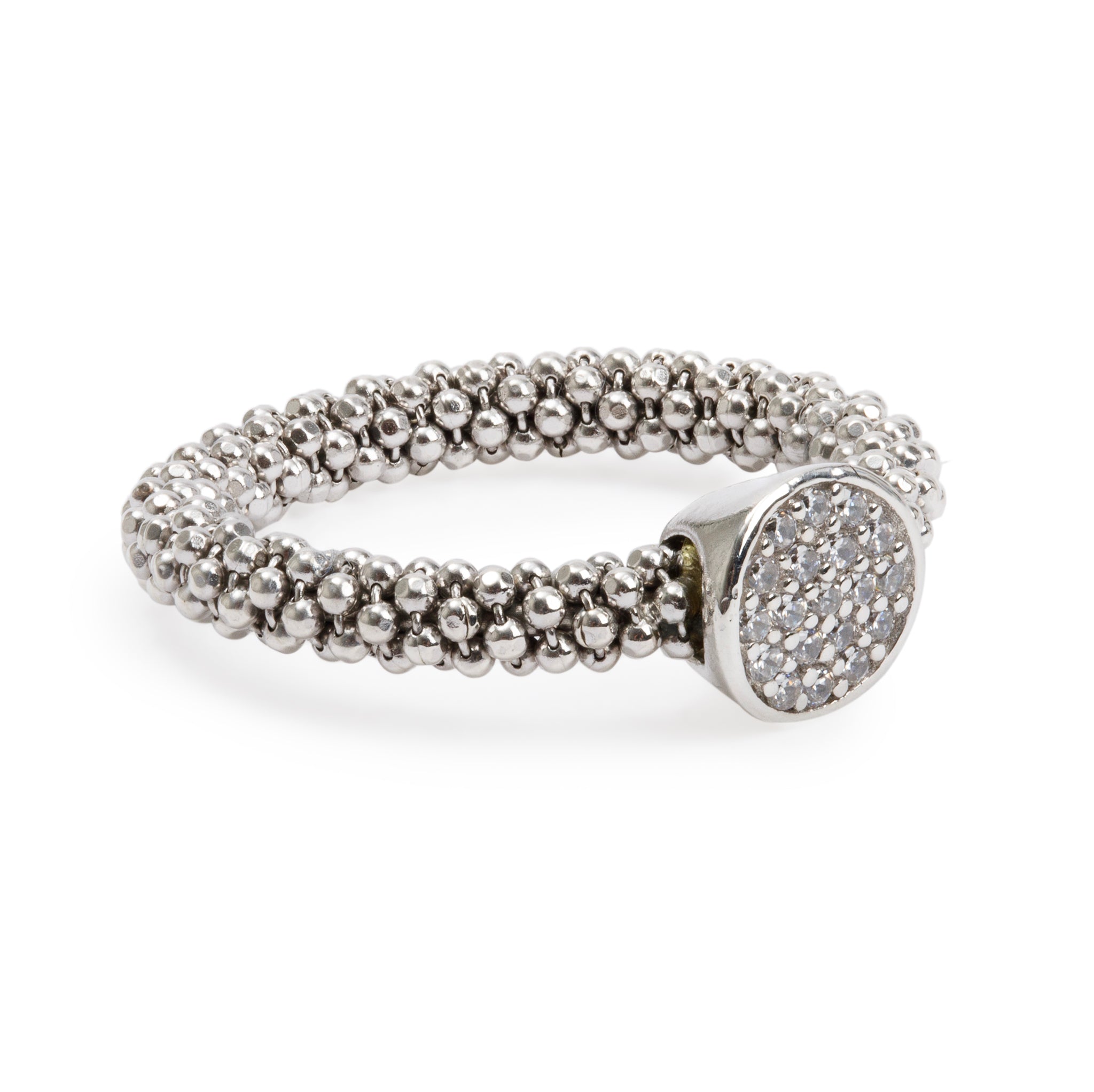 Links of London Sterling Silver Effervescence Star CZ Ring, Size 5.5