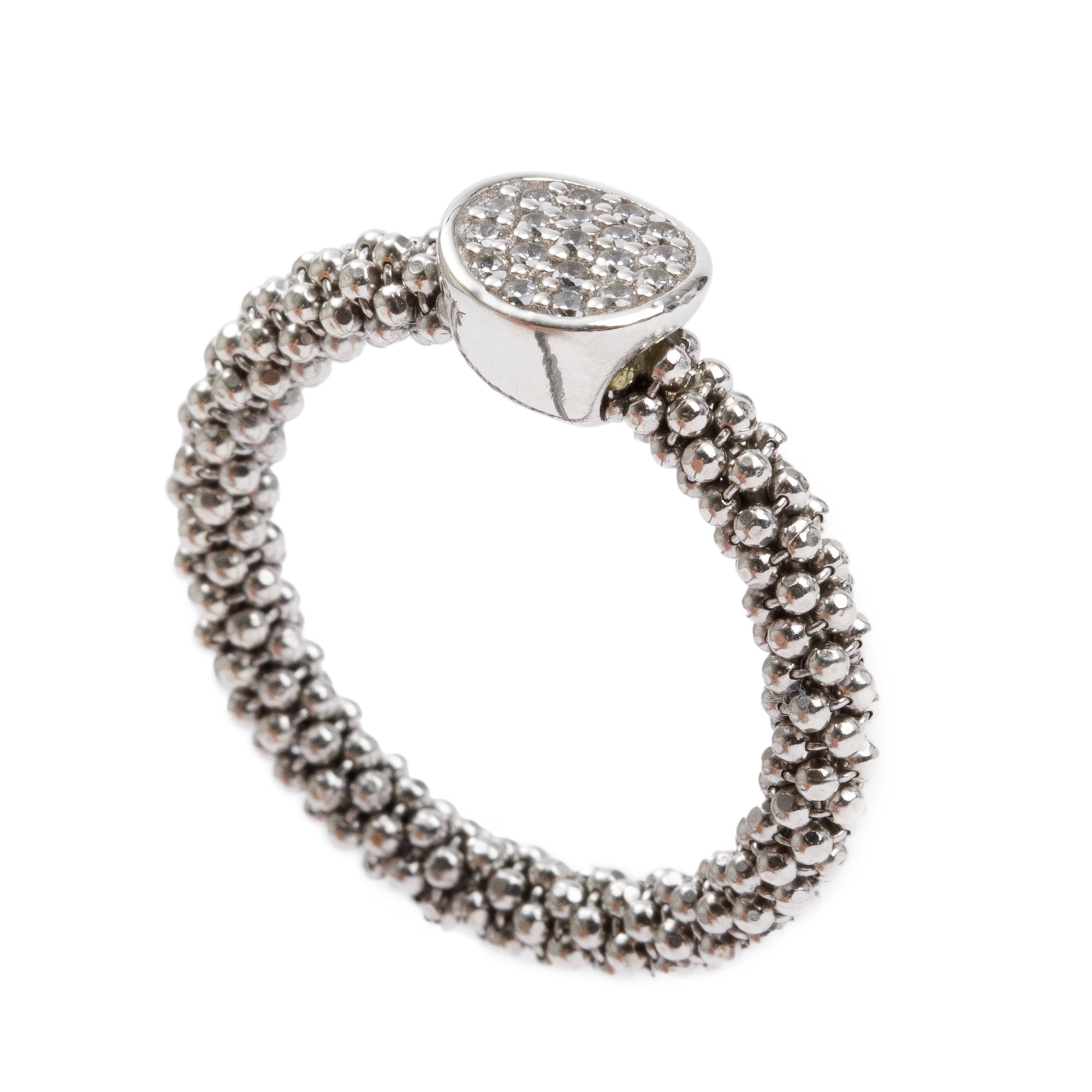 Links of London Sterling Silver Effervescence Star CZ Ring, Size 5.5