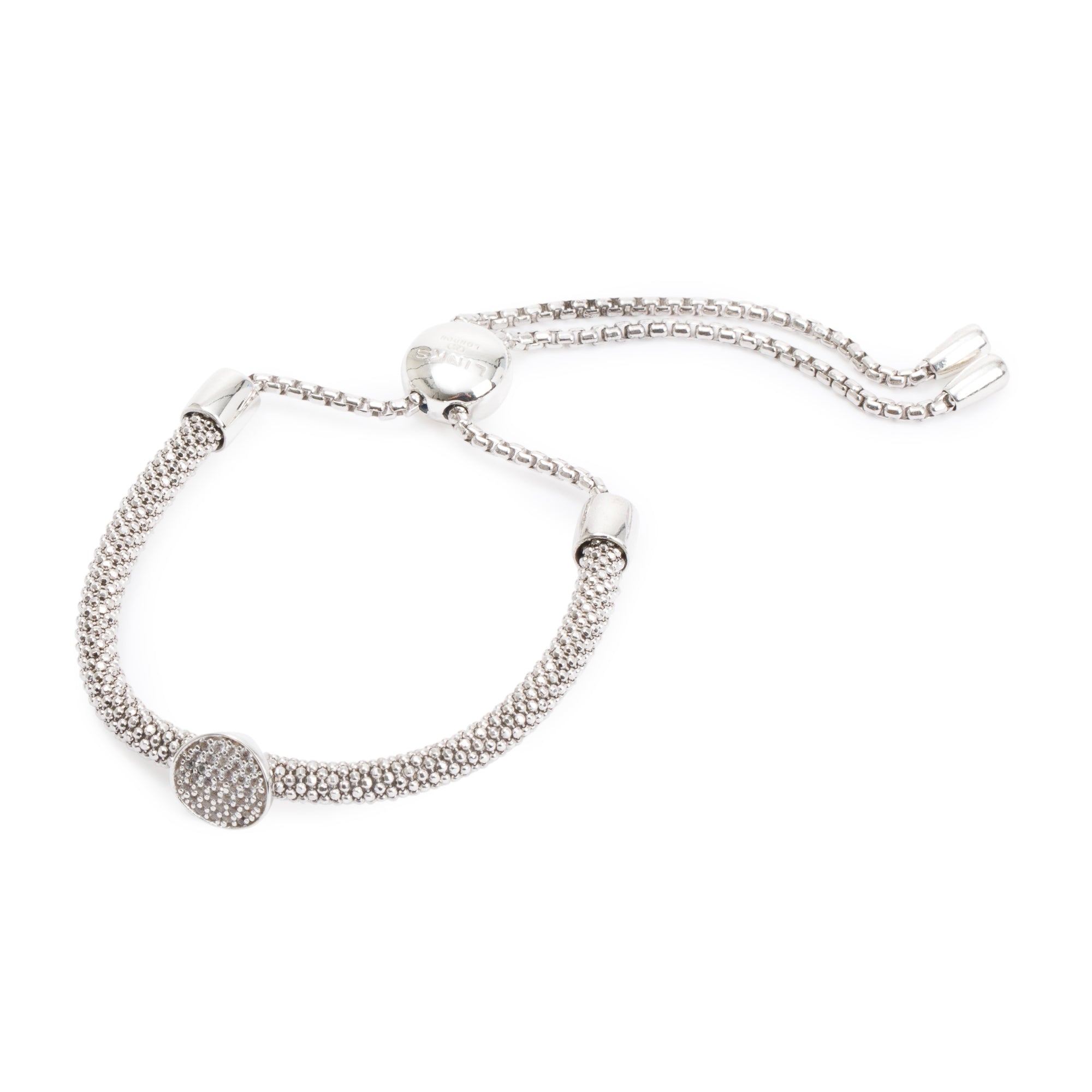Links of London Sterling Silver Effervescence Star Dust CZ Friendship Bracelet