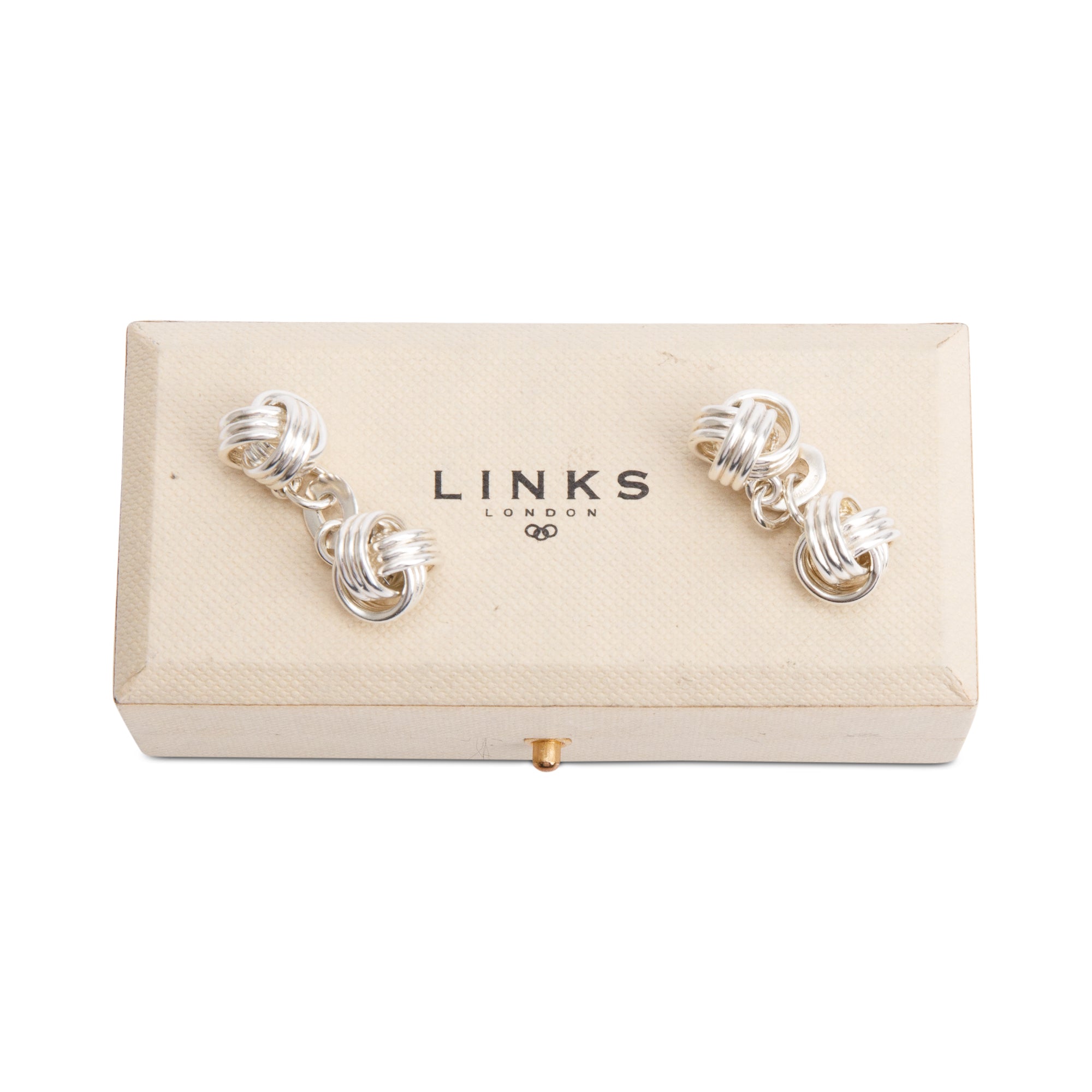 Links of London Sterling Silver Knot Cufflinks w/ Box