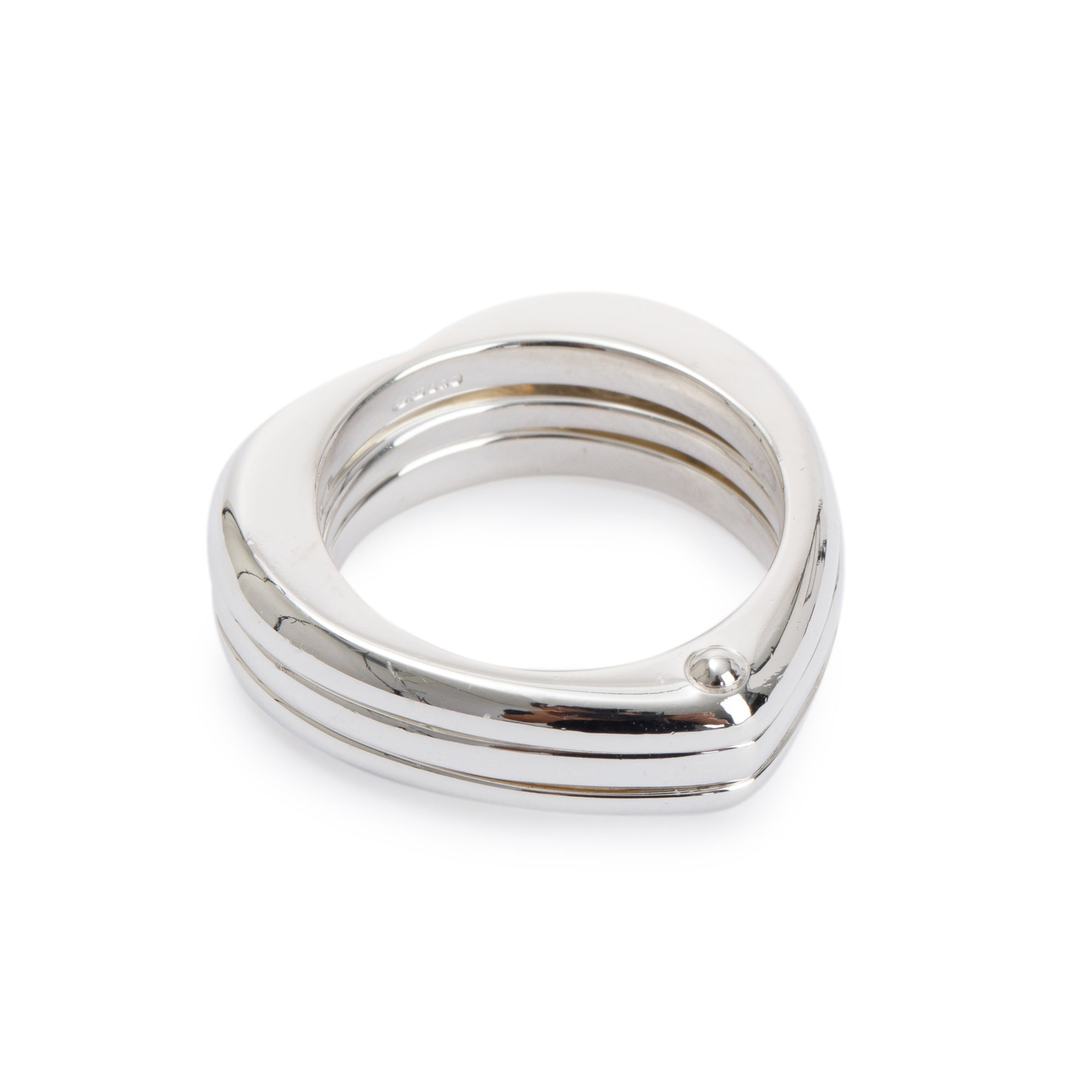 Links of London Sterling Silver Love Note Triple Heart Ring, Size 7.5