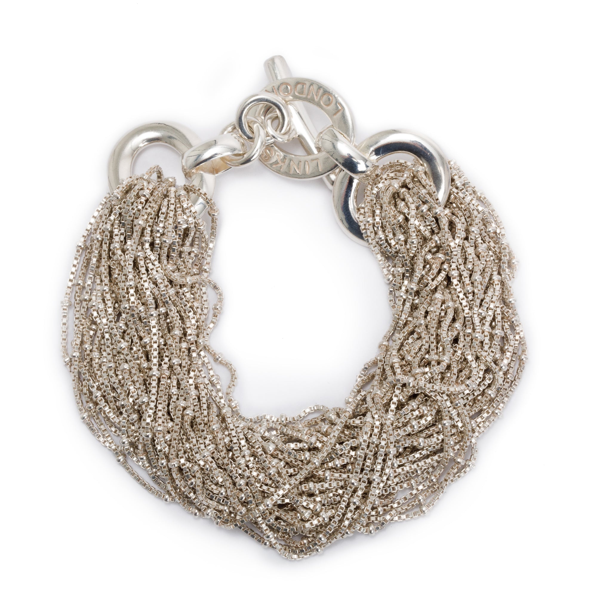 Links of London Sterling Silver Muti-Strand Toggle Bracelet