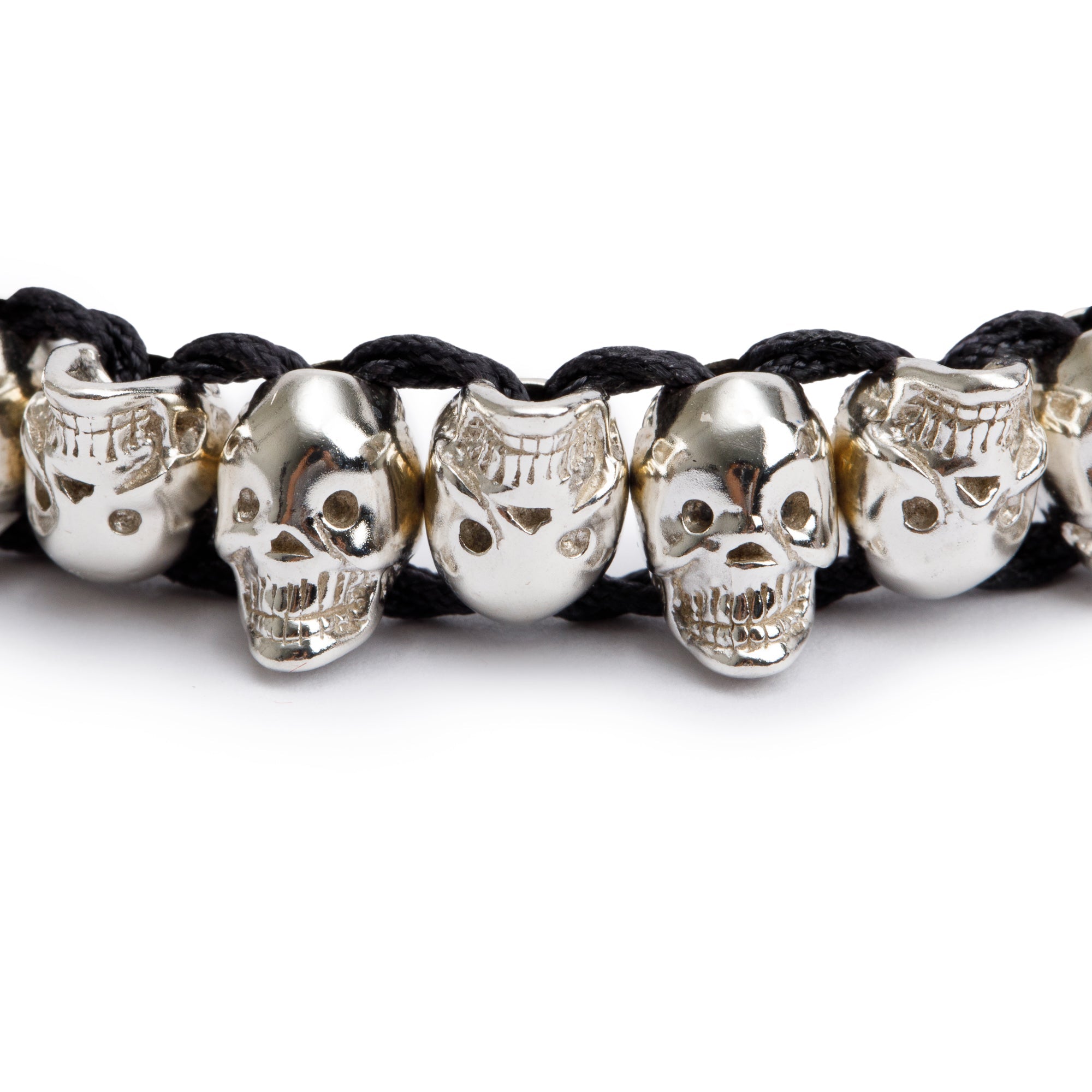 Links of London Sterling Silver Skull Friendship Bracelet
